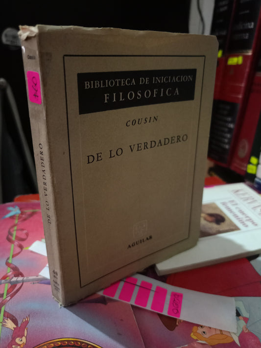 DE LO VERDADERO COUSIN USADO SOCIO LITERARIO 305