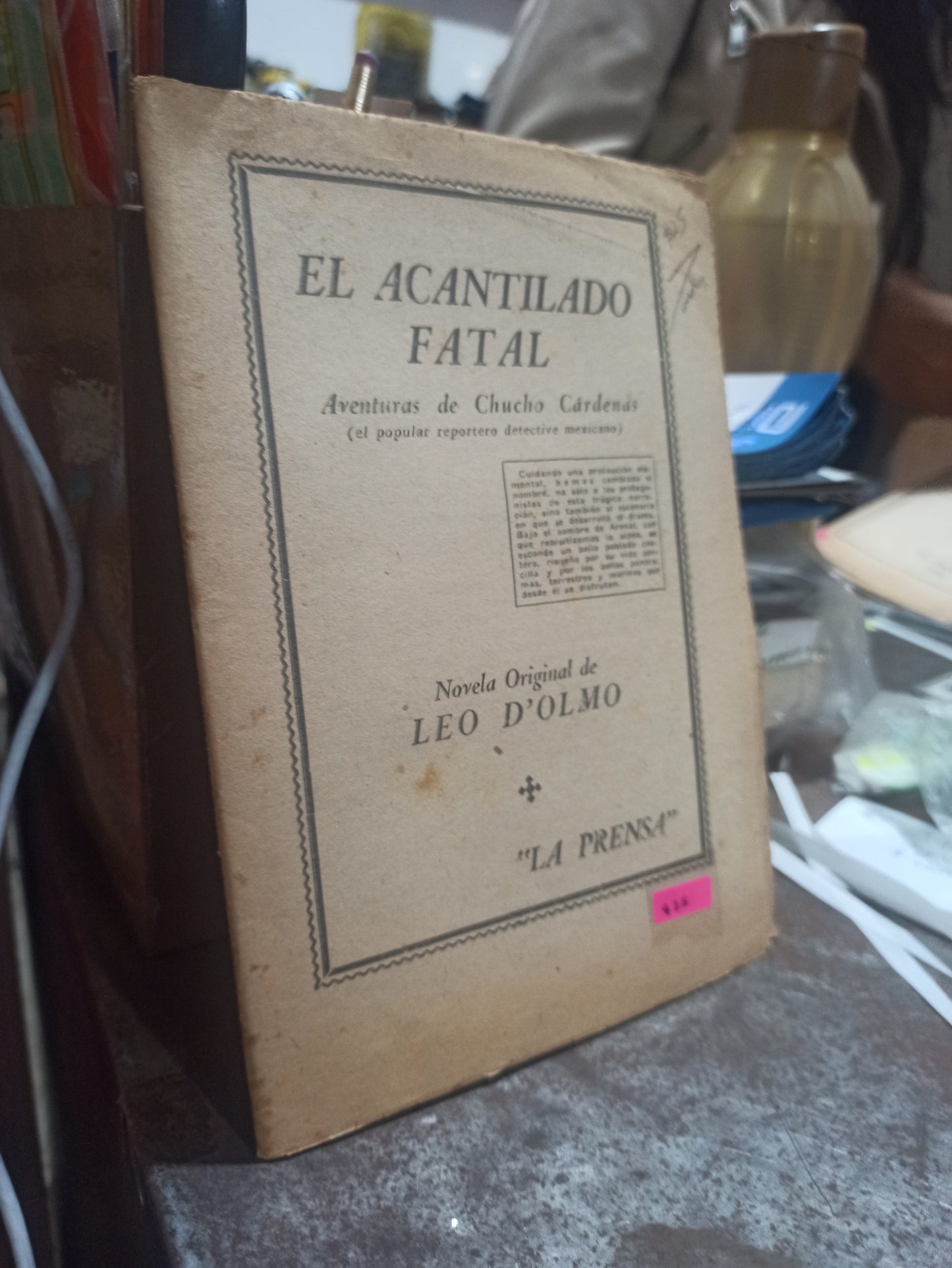 EL ACANTILADO FATAL POR LEO D'OLMO USADO ANTIGUOS ALDAMA