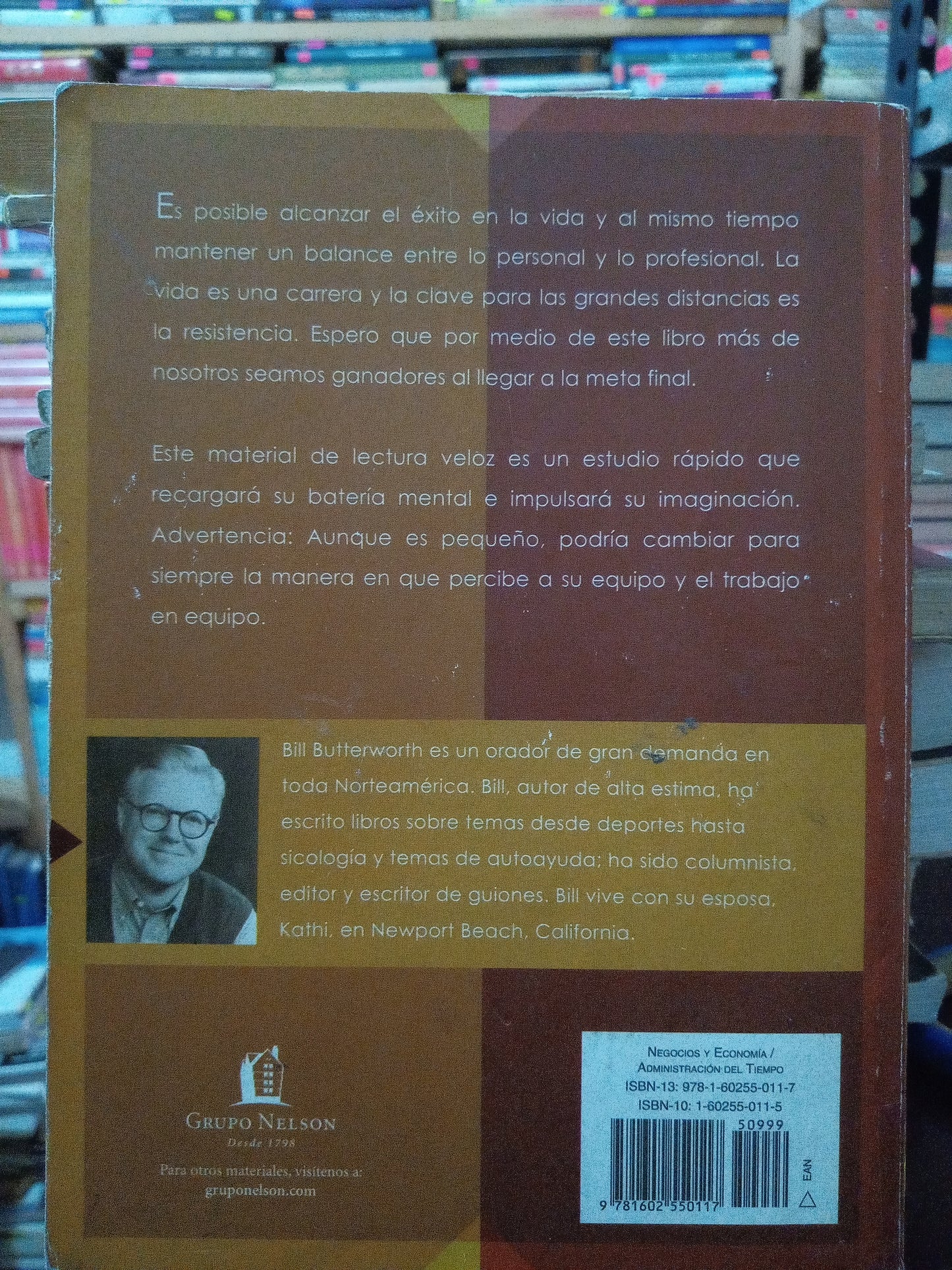 EL BALANCE ENTRE TRABAJO Y LA VIDA BILL BUTTERWORTH USO S.PERSONAL LITERARIO #305
