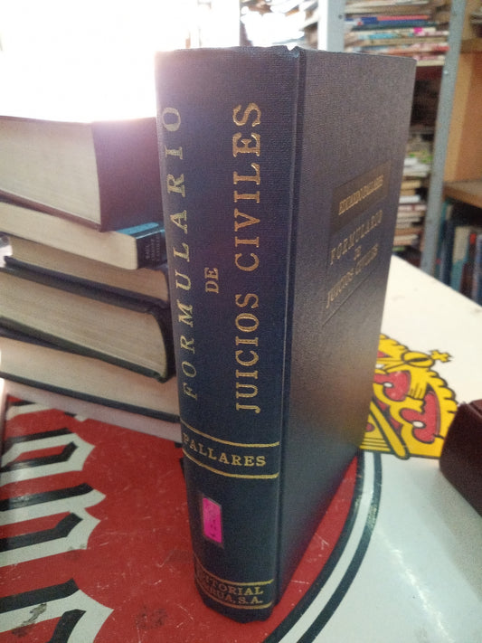 FORMULARIO DE JUICIOS CIVILES POR EDUARDO PALLARES USADO DERECHO LITERARIO 207