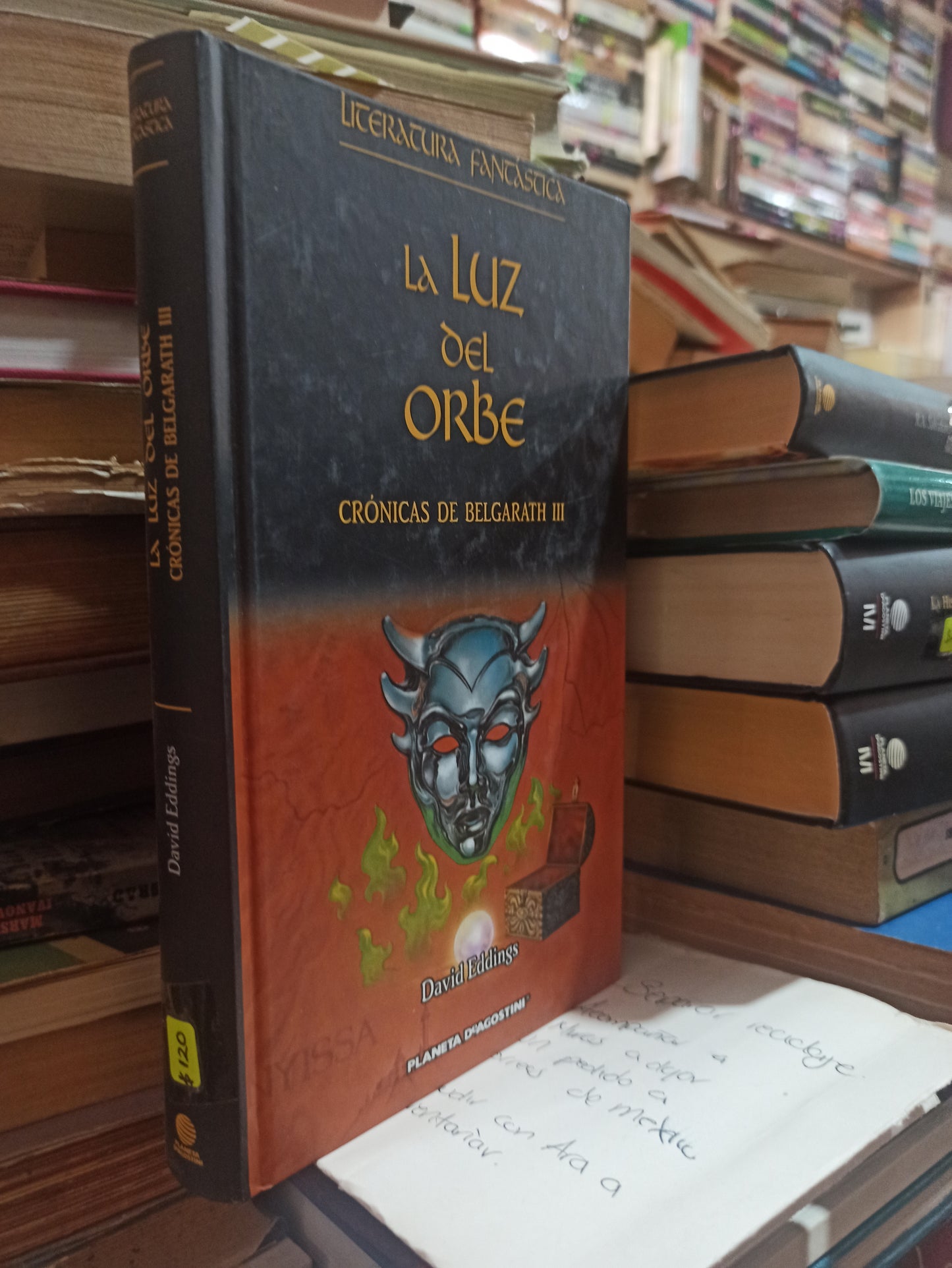LA LUZ DEL ORBE CRÓNICAS DE BELGARATH 3 POR DAVID EDDINGS USADO NOVELAS ALDAMA