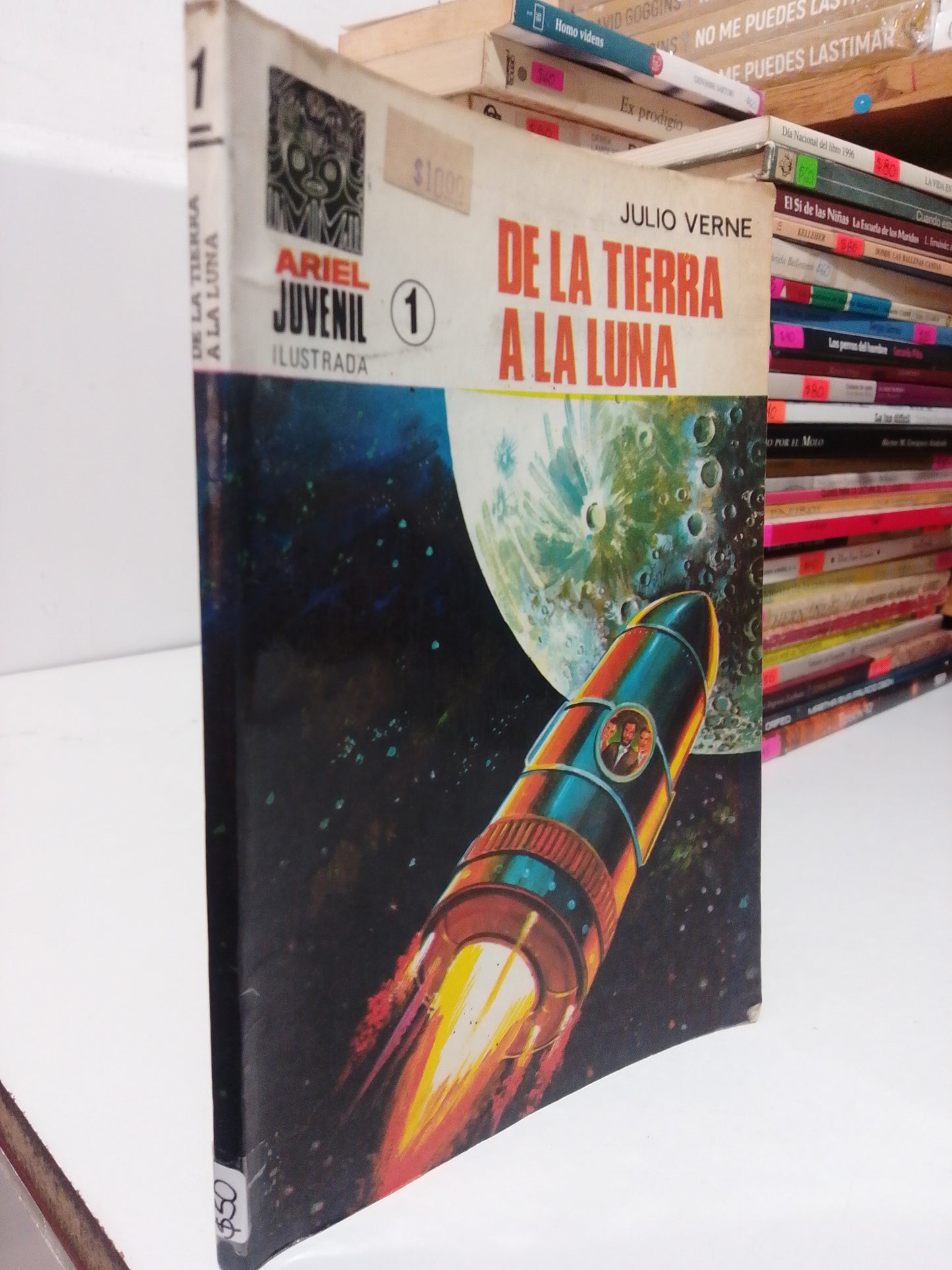 DE LA TIERRA A LA LUNA POR JULIO VERNE USADO NOVELA JUÁREZ