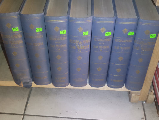 HISTORIA DEL MUNDO EN LA EDAD MODERNA 7 TOMOS USADO HISTORIA LITERARIO 207