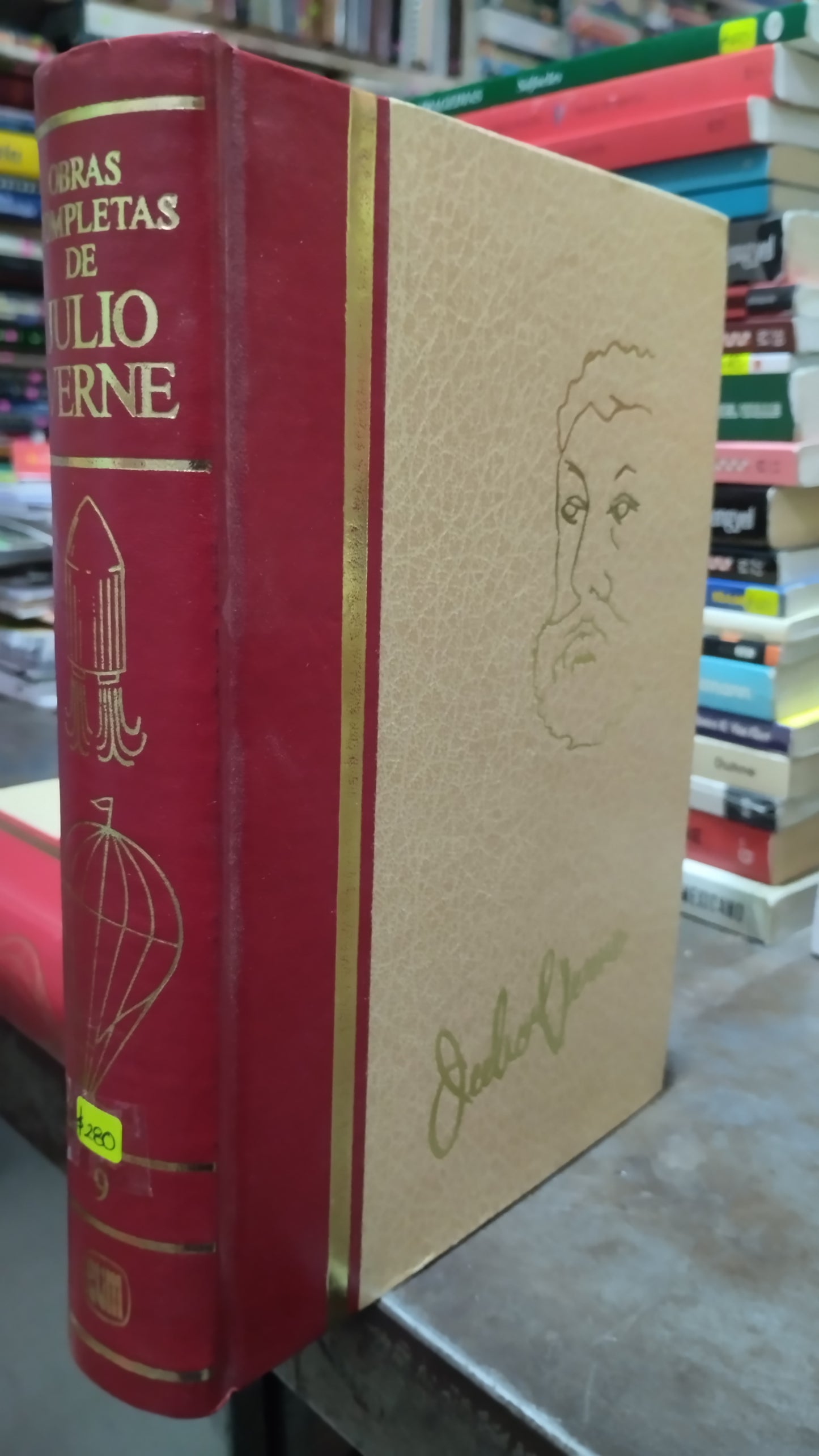 OBRAS COMPLETAS DE JULIO VERNE 9 LIBRO USADO NOVELAS ALDAMA