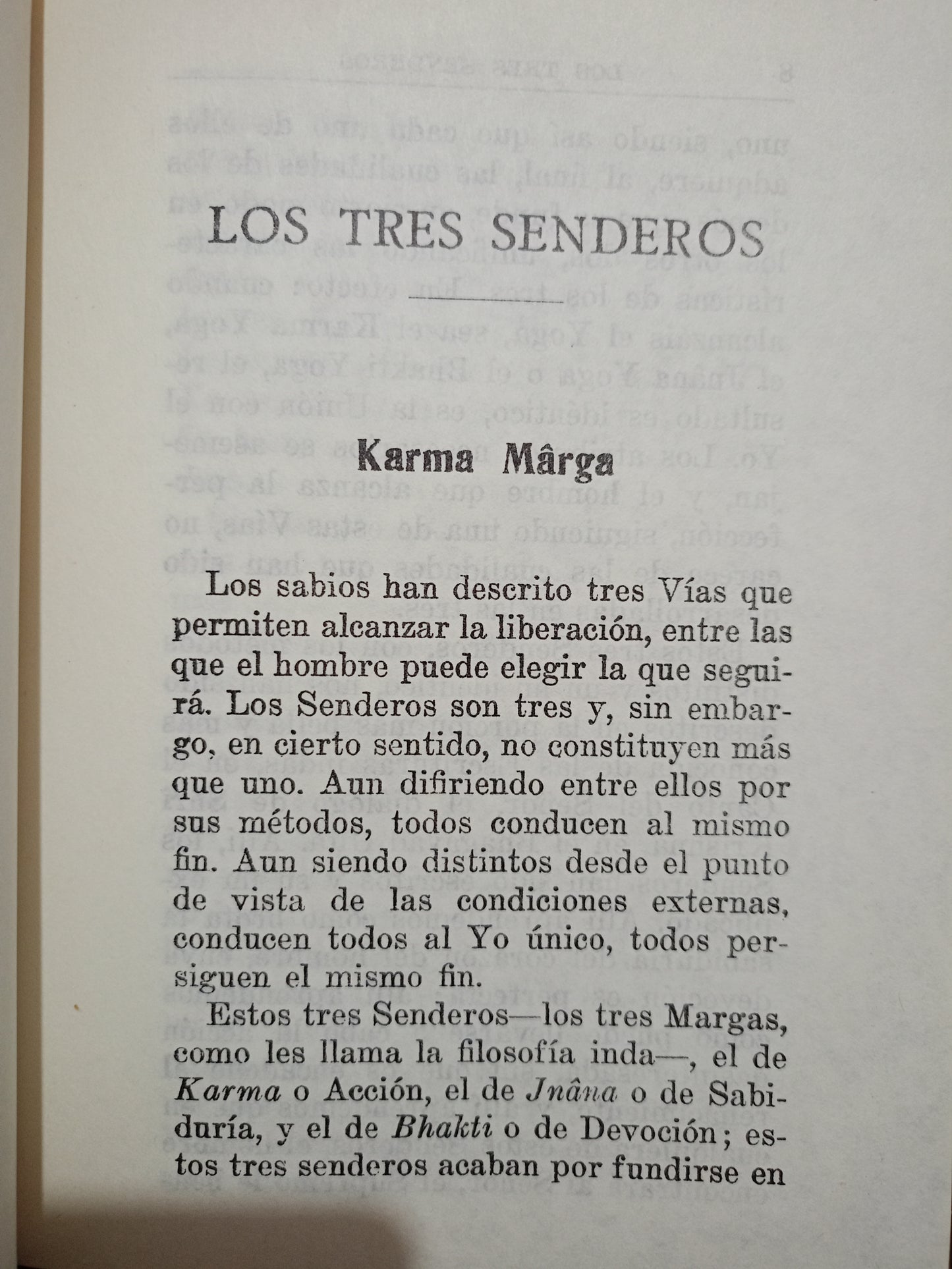 TRES SENDEROS DE PERFECCIÓN POR ANNIE BESANT USADO SUPERACIÓN PERSONAL LITERARIO 305