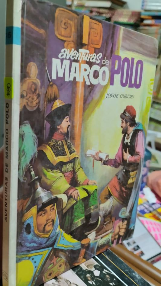 AVENTURAS DE MARCO POLO POR JORGE GUBERN LIBRO USADO NOVELAS ALDAMA