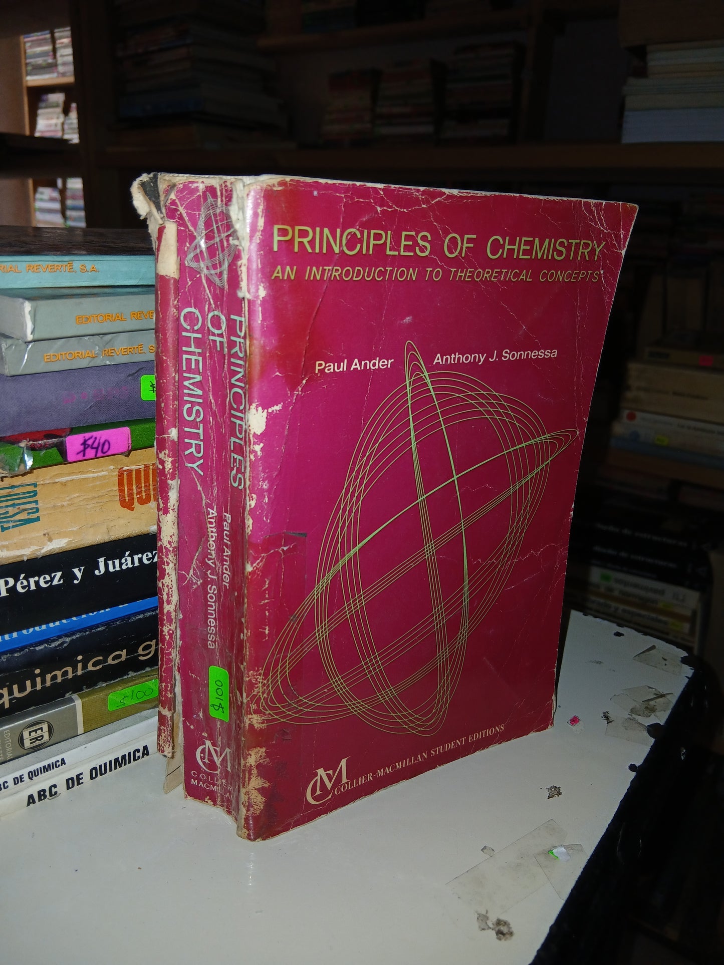 PRINCIPLES OF CHEMISTRY POR PAUL ANDER Y ANTHONY J. SONNESSA USADO QUÍMICA LITERARIO 207