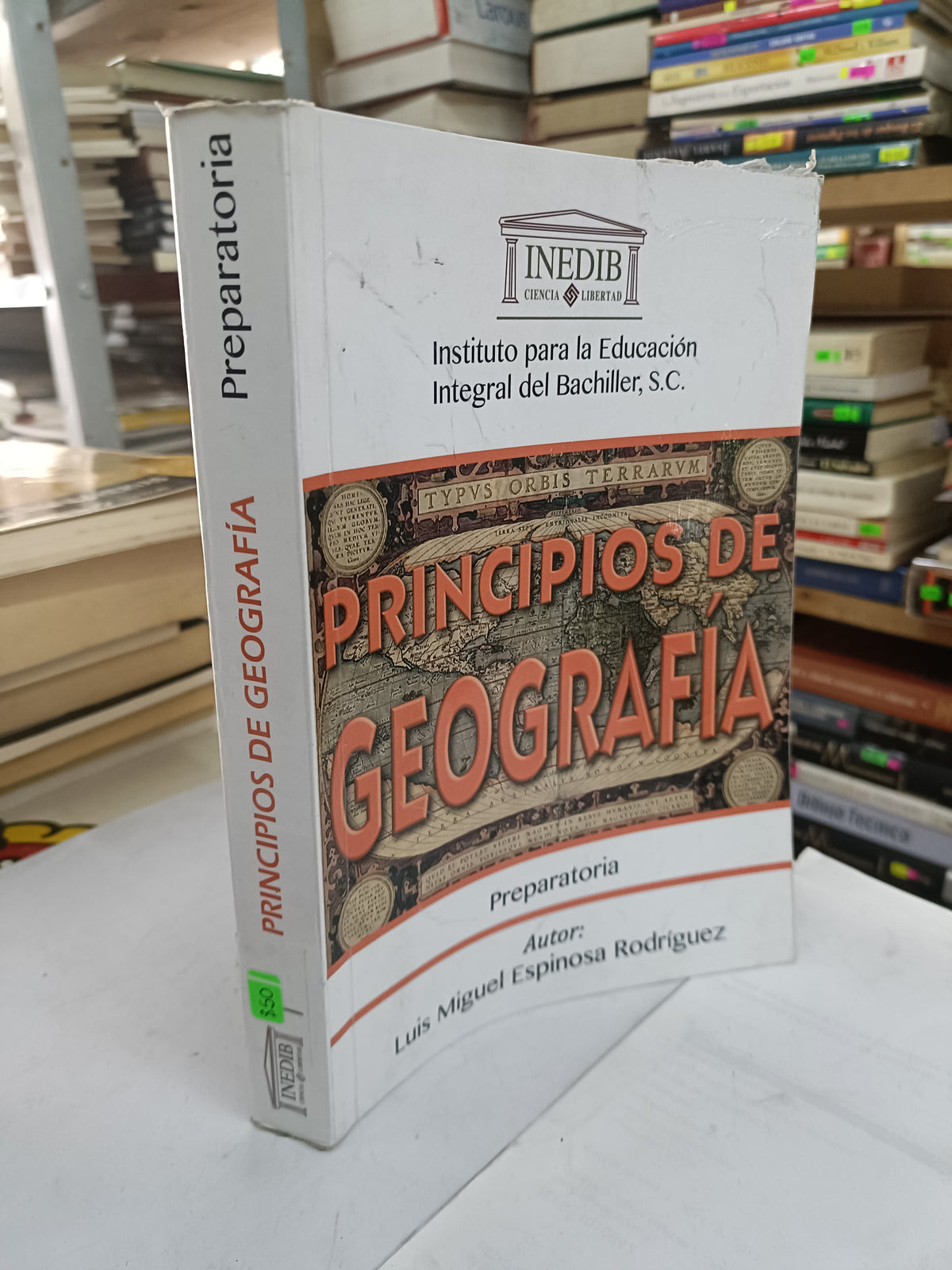 PRINCIPIOS DE GEOGRAFIA PREPARATORIA POR LUIS MIGUEL ESPINOZA RODRIGUEZ USADO GEOGRAFIA LITERARIO 207