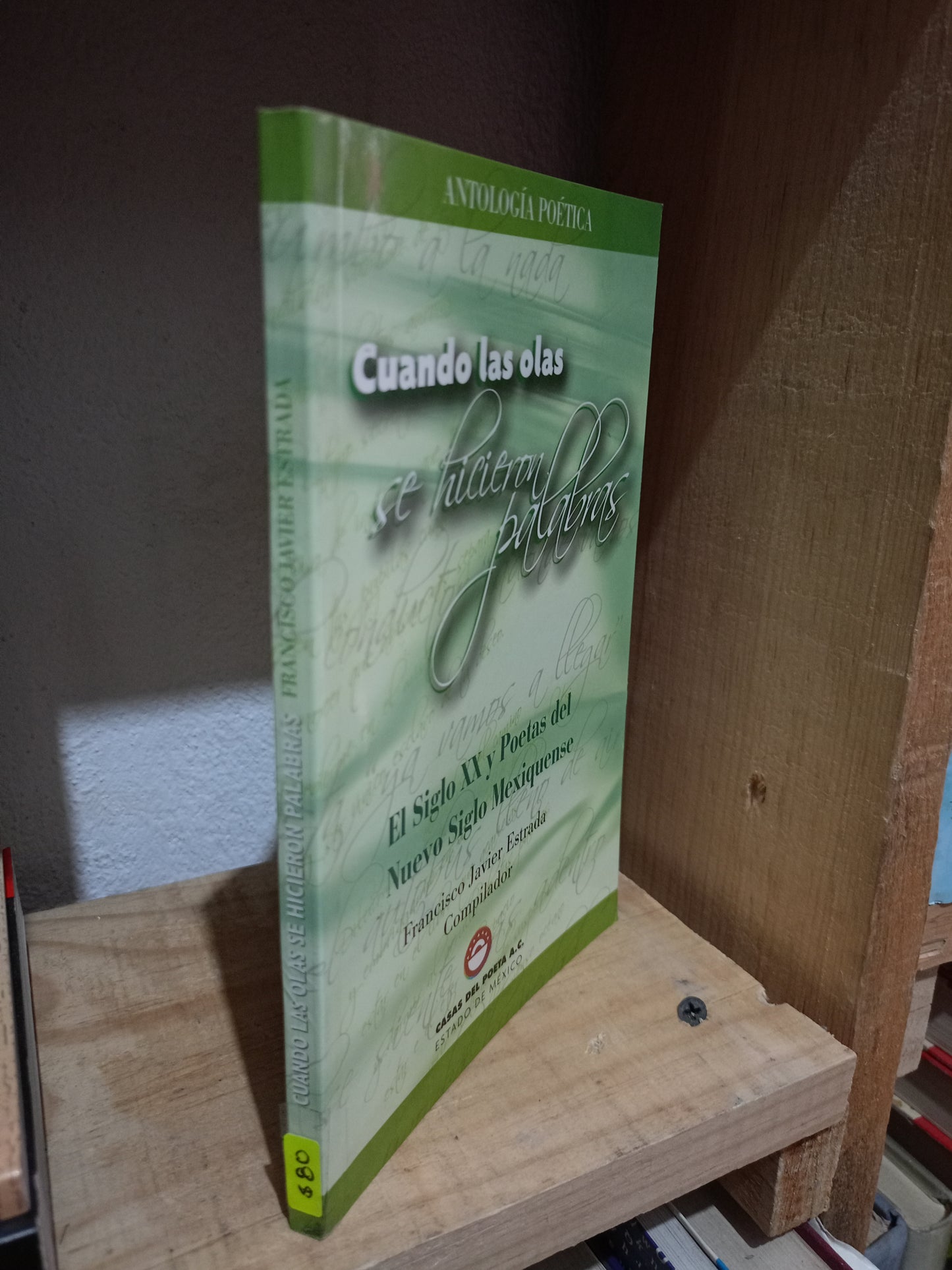 CUANDO LAS OLAS SE HICIERON PALABRAS POR FRANCISCO JAVIER ESTRADA USADO POESIA LITERARIO #305