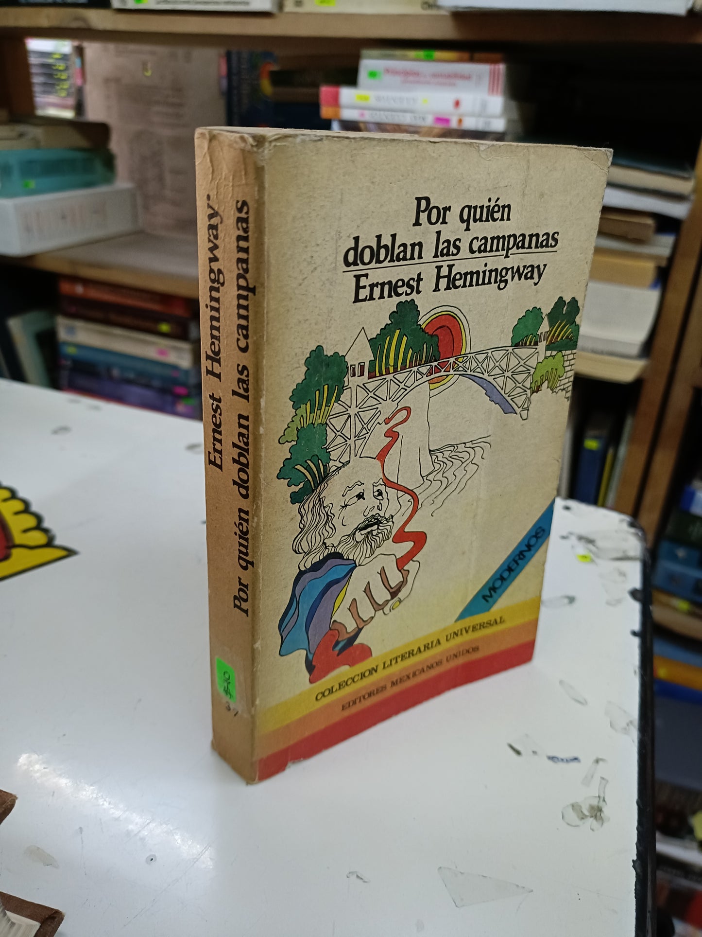 POR QUIÉN DOBLAN LAS CAMPANAS POR ERNEST HEMINGWAY USADO NOVELA LITERARIO 207