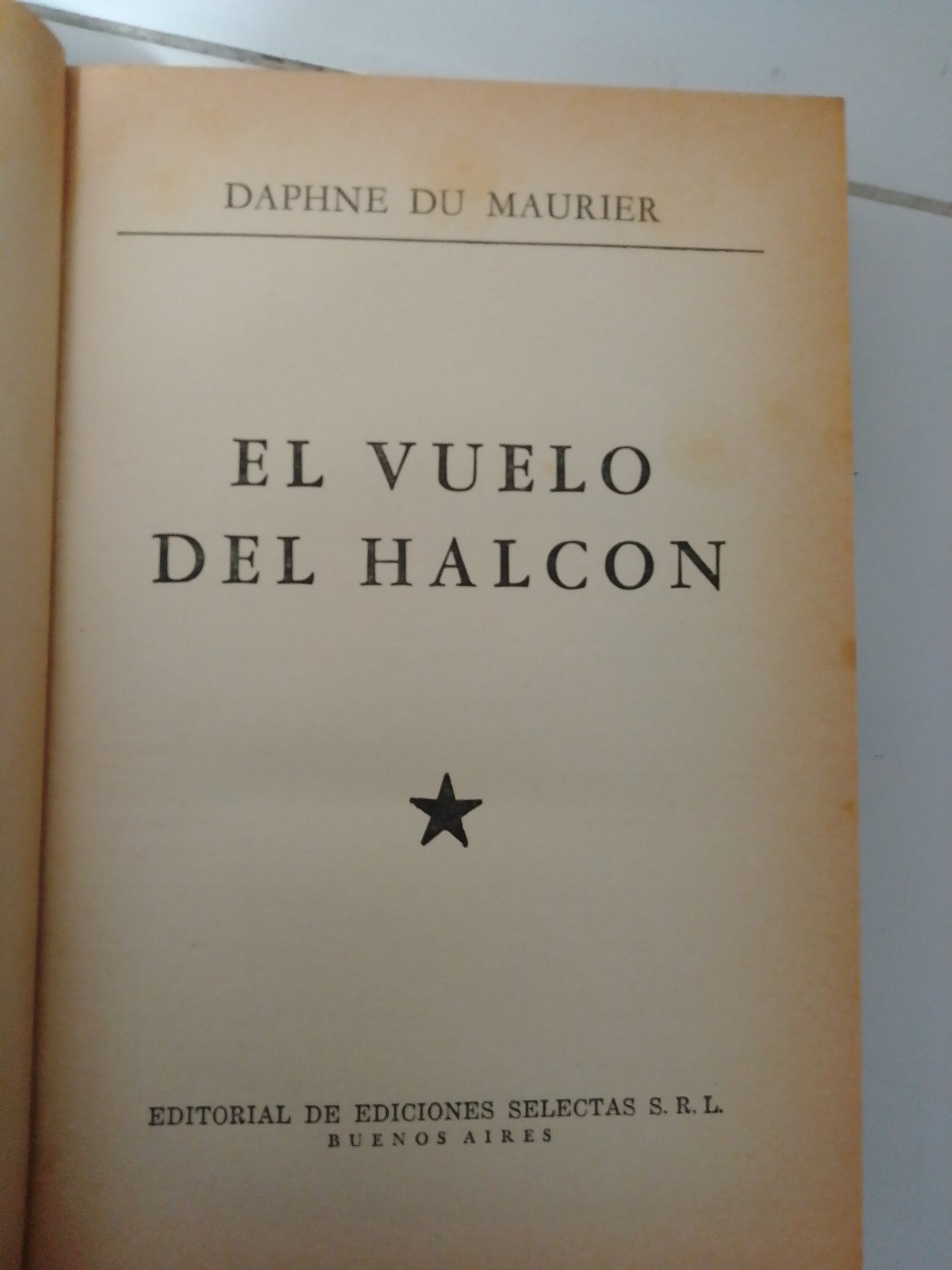 EL VUELO DEL HALCON POR DAPHNE DU MAURICE USADO NOVELAS JUAREZ