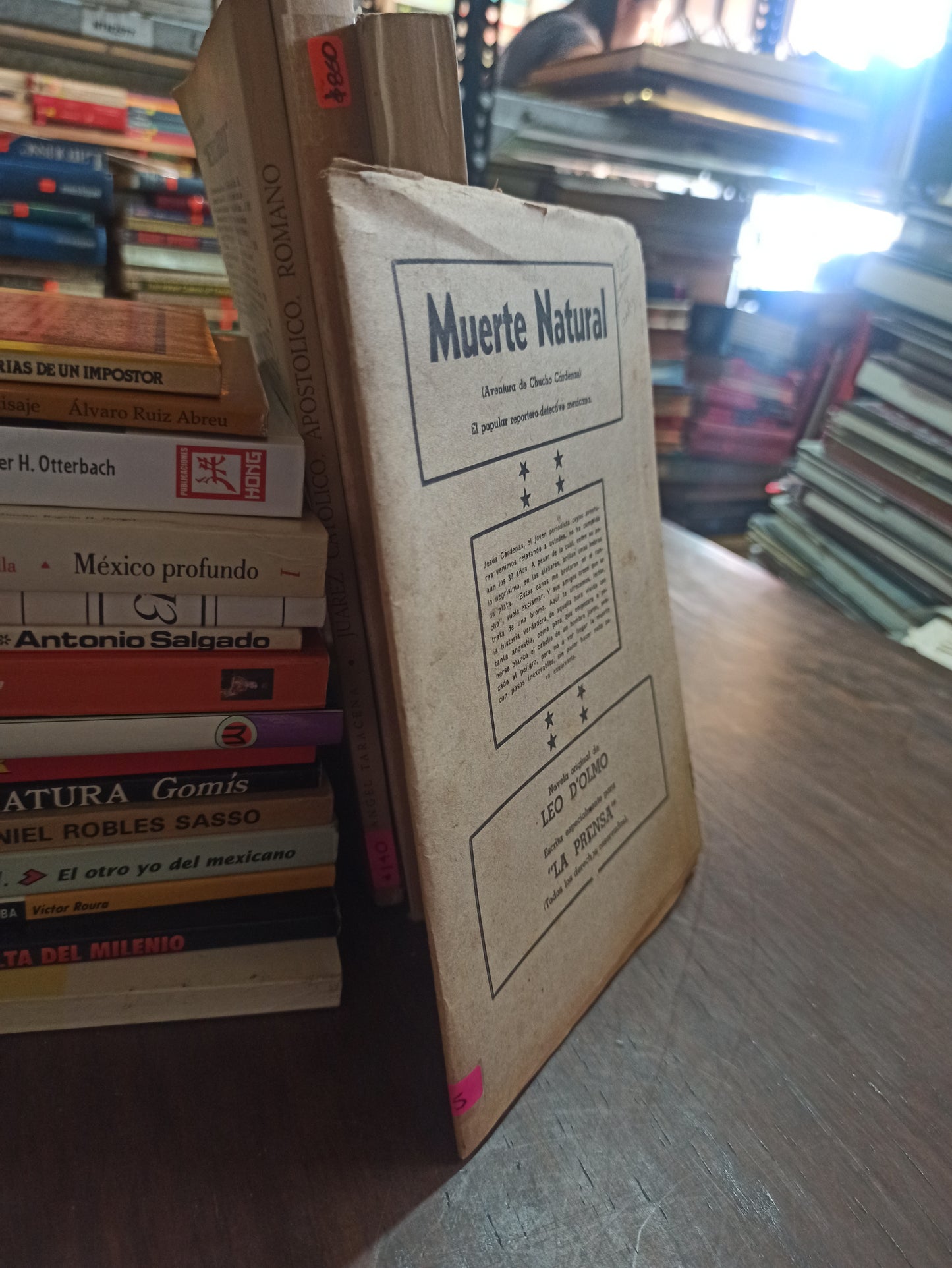 MUERTE NATURAL POR LEO D'OLMO USADO ANTIGUOS ALDAMA