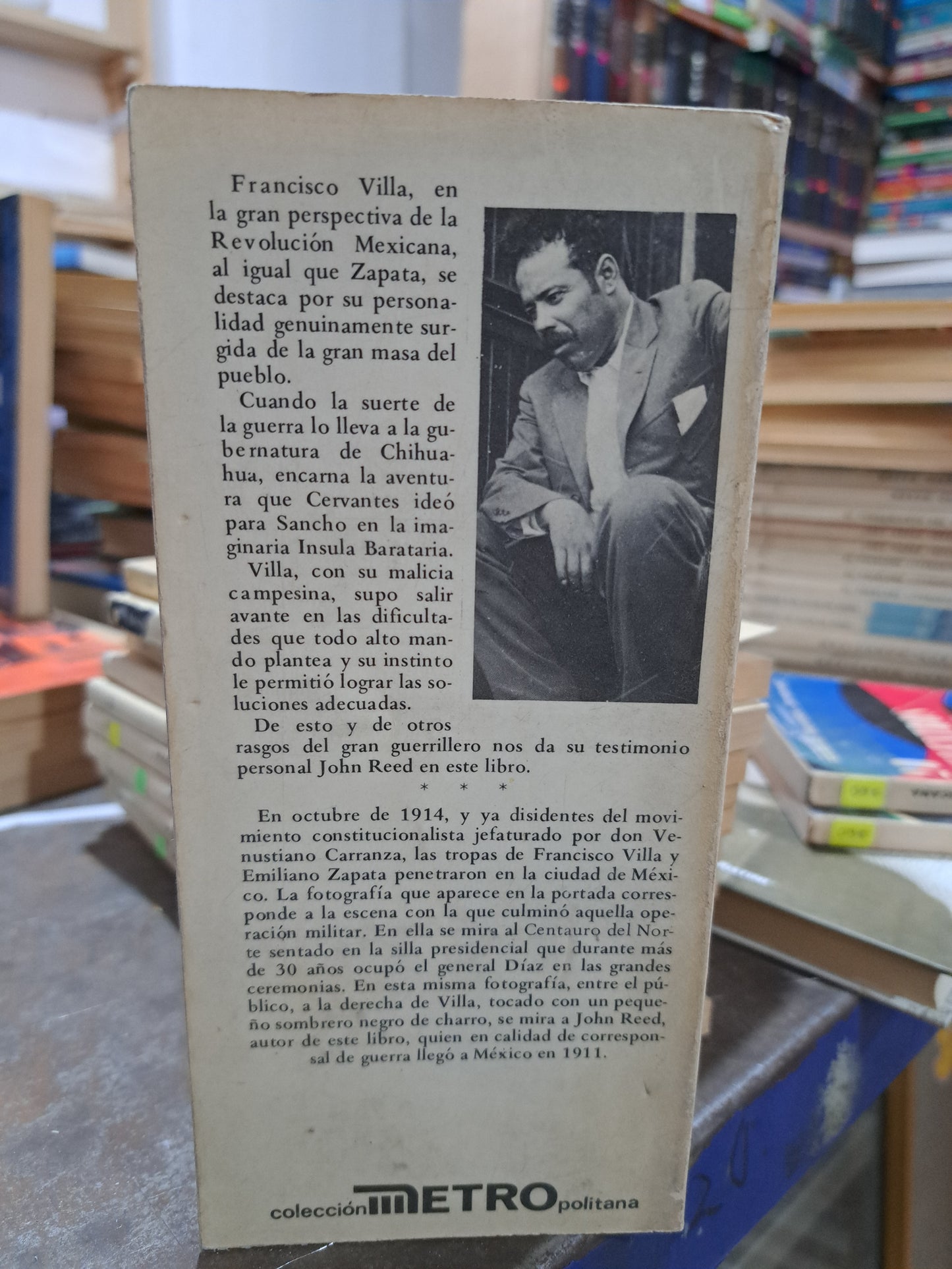 MEXICO INSURGENTE II FRANCISCO VILLA JOHN REED USADO HISTORIA ALDAMA