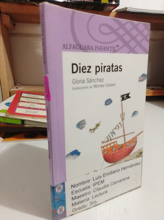 DIEZ PIRATAS POR GLORIA SANCHEZ USADO INFANTIL JUAREZ