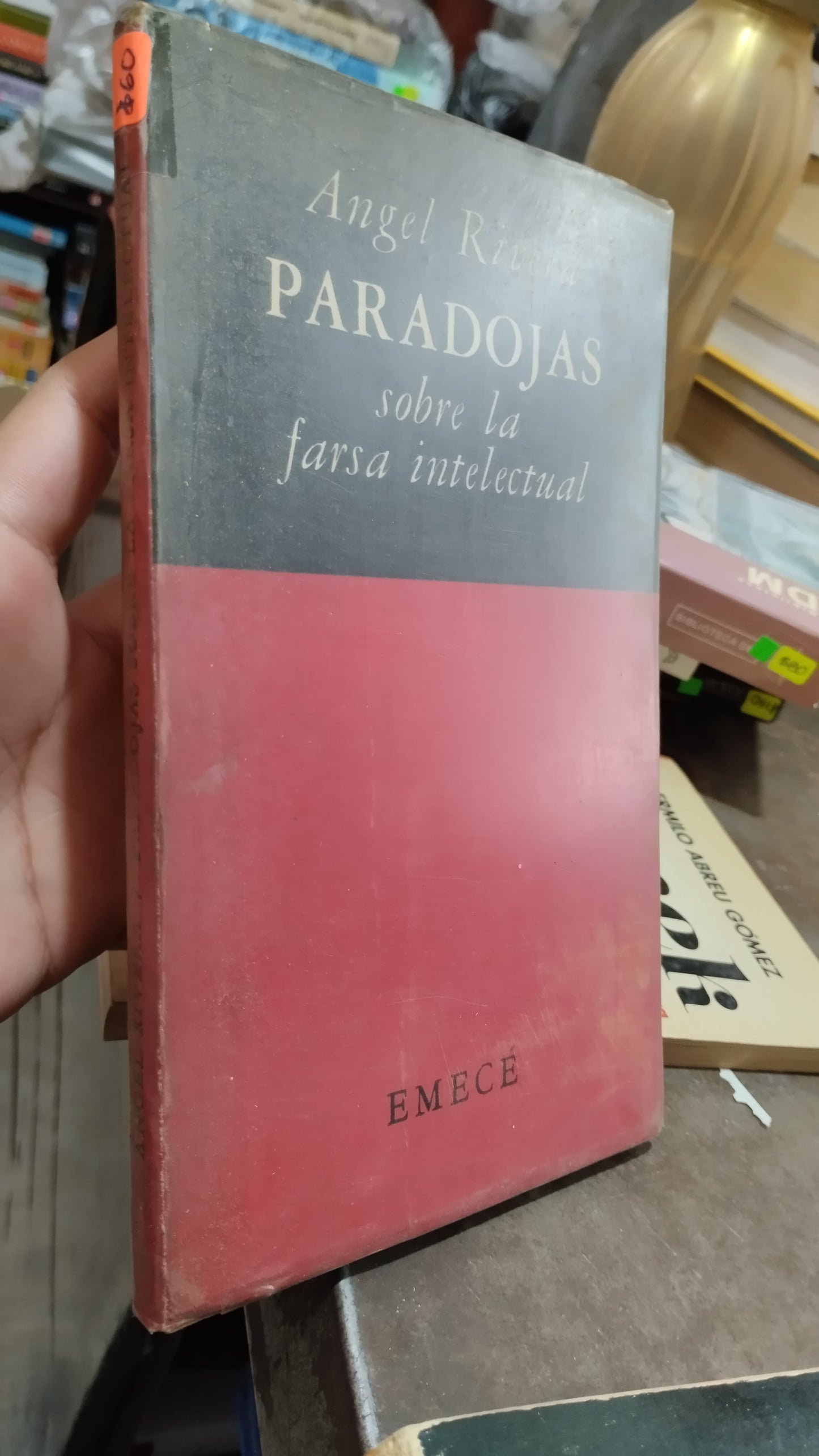 PARADOJAS SOBRE LA FARSA INTELECTUAL POR ANGEL RIVERA LIBRO USADO ANTIGUO ALDAMA