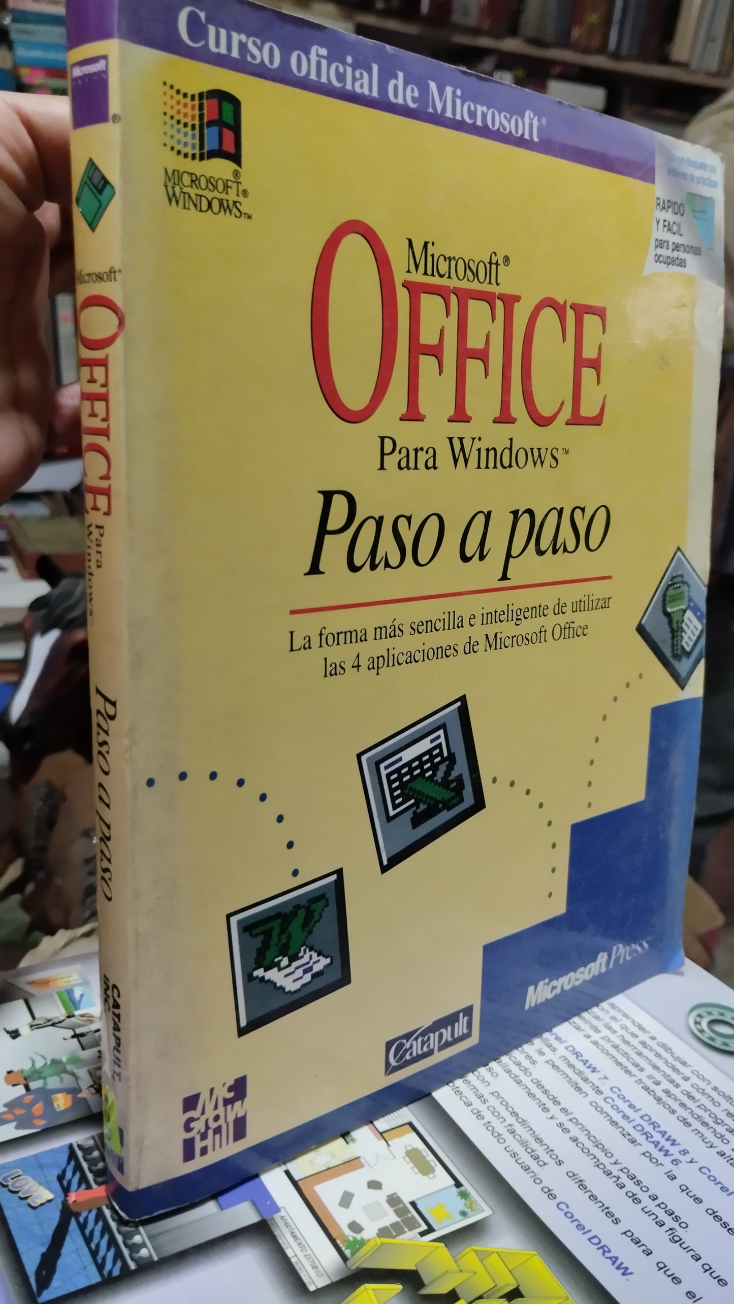 MICROSOFT OFFICE PARA WINDOWS PASO A PASO LIBRO USADO COMPUTACION ALDAMA