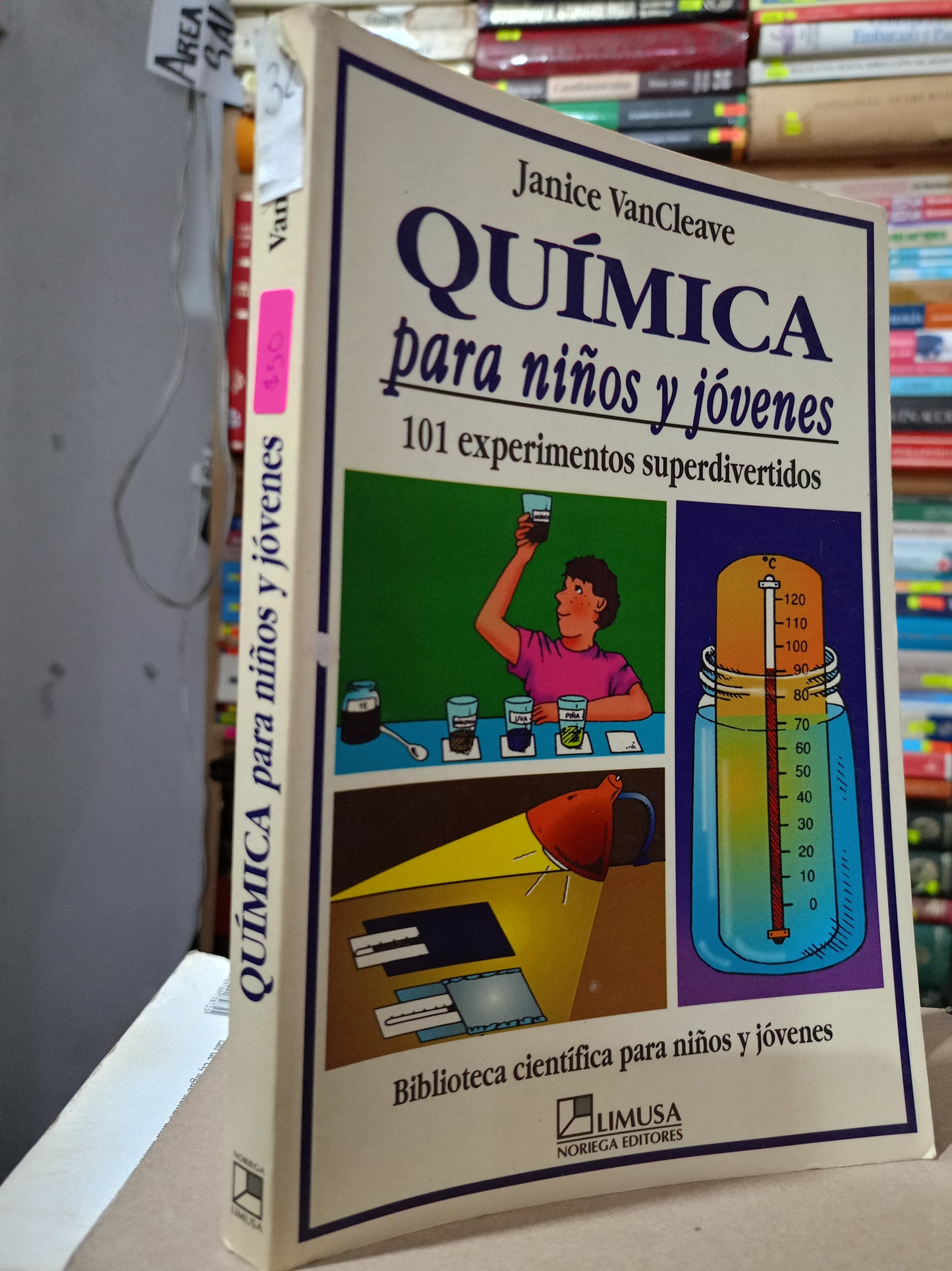 QUIMICA PARA NIÑOS Y JOVENES JANICE VANCLEAVE USADO INFANTIL LITERARIO 305