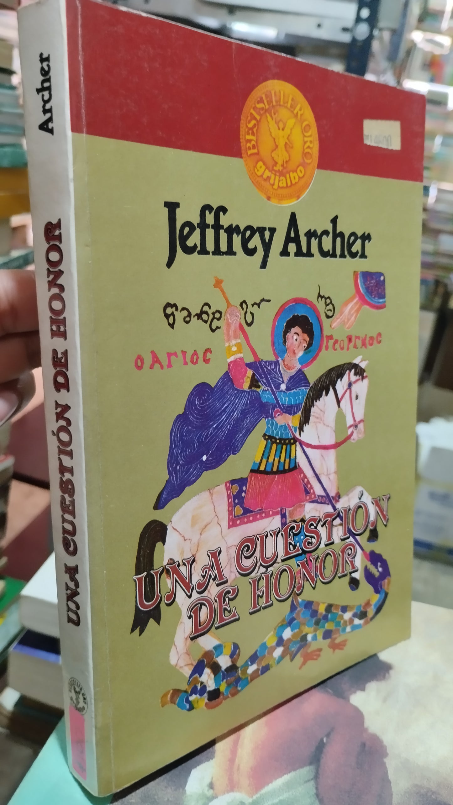 UNA CUESTION DE HONOR POR JEFFREY ARCHER LIBRO USADO NOVELAS ALDAMA