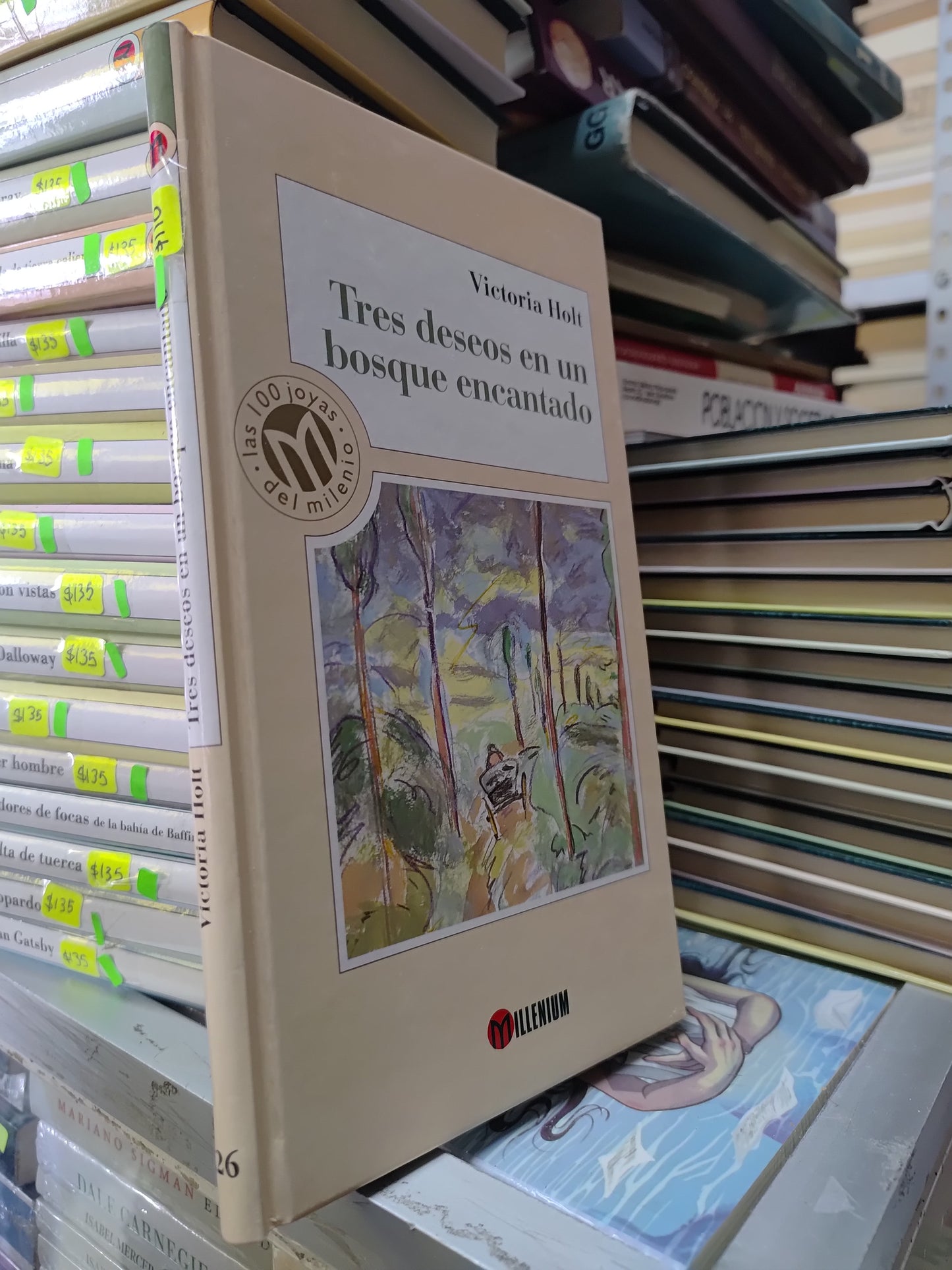 TRES DESEOS EN UN BOSQUE ENCANTADO POR VICTORIA HOLT USADO NOVELAS JUAREZ 515