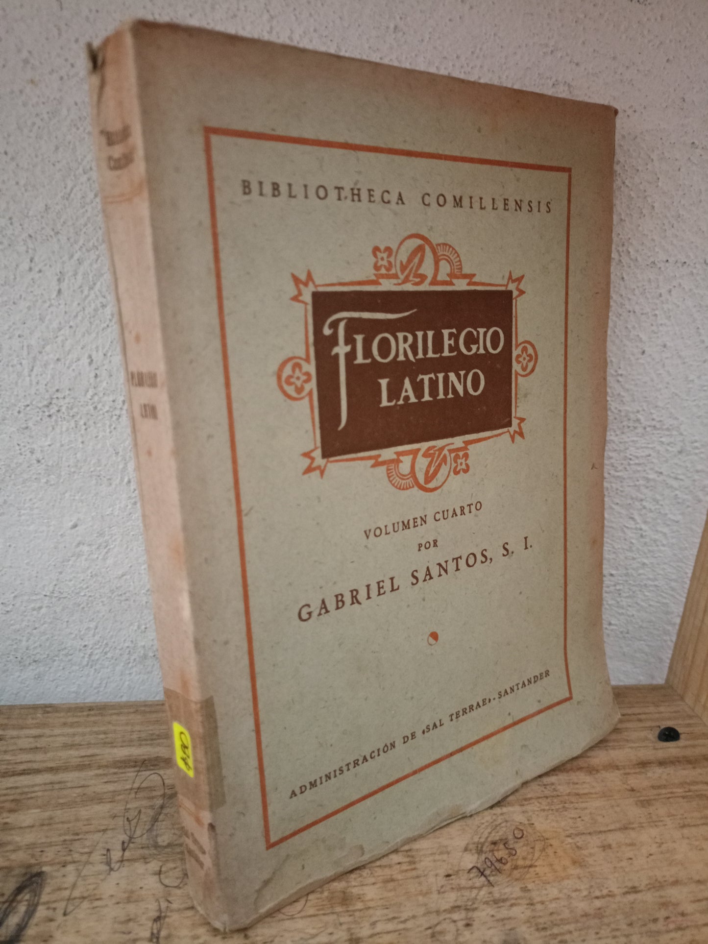 FLORILEGIO LATINO POR GABRIEL SANTOS USADO NOVELA LITERARIO 305