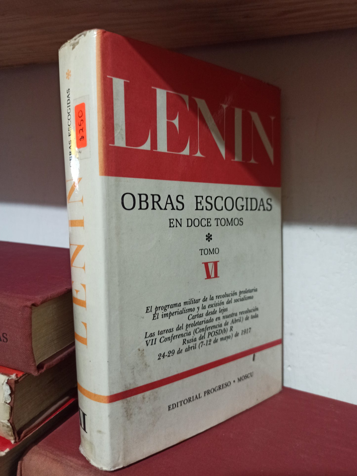 OBRAS ESCOGIDAS TOMO 6 POR V. I. LENIN USADO FILOSOFÍA JUÁREZ