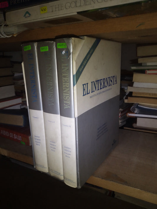 EL INTERNISTA: MEDICINA INTERNA PARA INTERNISTAS VOLUMENES I, II Y III (VARIOS AUTORES) 3 TOMOS POR $600 USADO MEDICINA LITERARIO 207