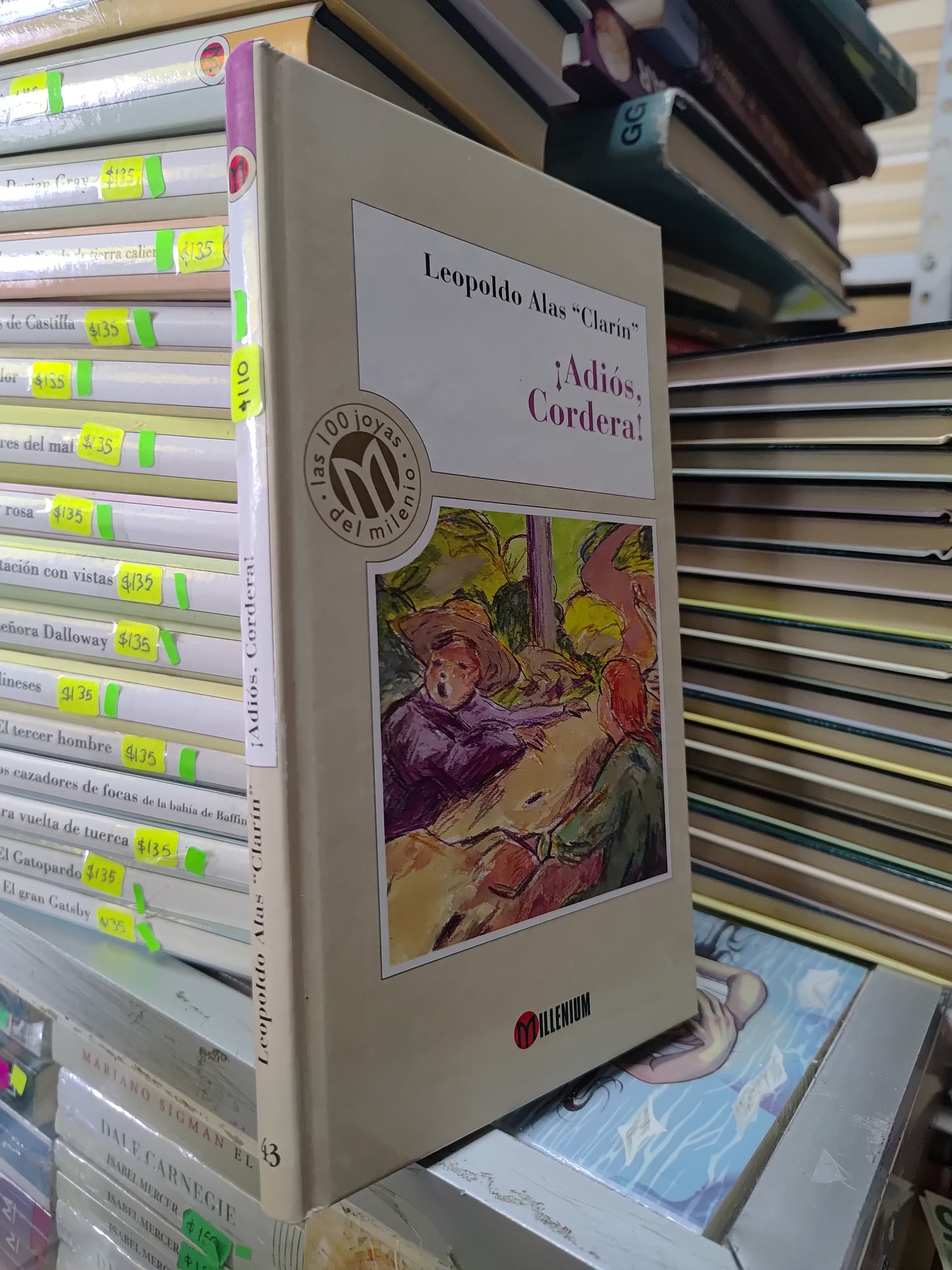 ADIOS CORDERA POR LEOPOLDO ALAS USADO NOVELAS JUAREZ 515