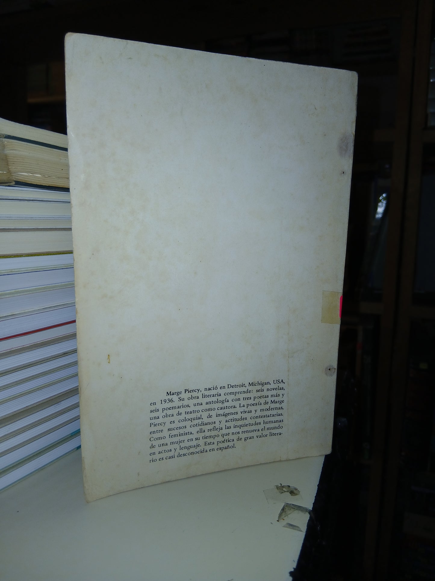 VENTANA DE LA MUJER EN LLAMAS POR MARGE PIERCY USADO POESÍA LITERARIO 207