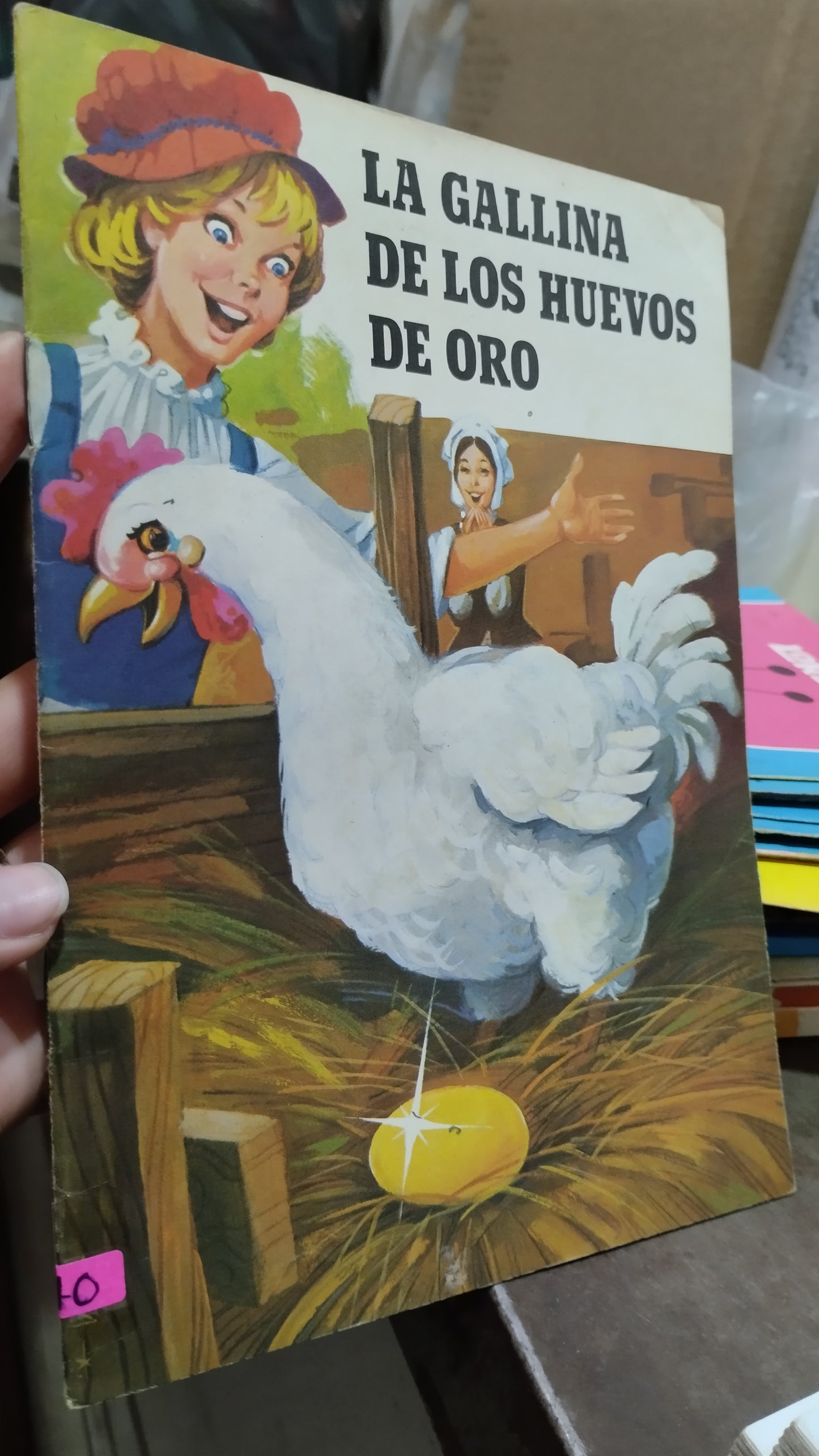 LA GALLINA DE LOS HUEVOS DE ORO POR EDITORIAL LUZARRA LIBRO USADO INFANTIL ALDAMA