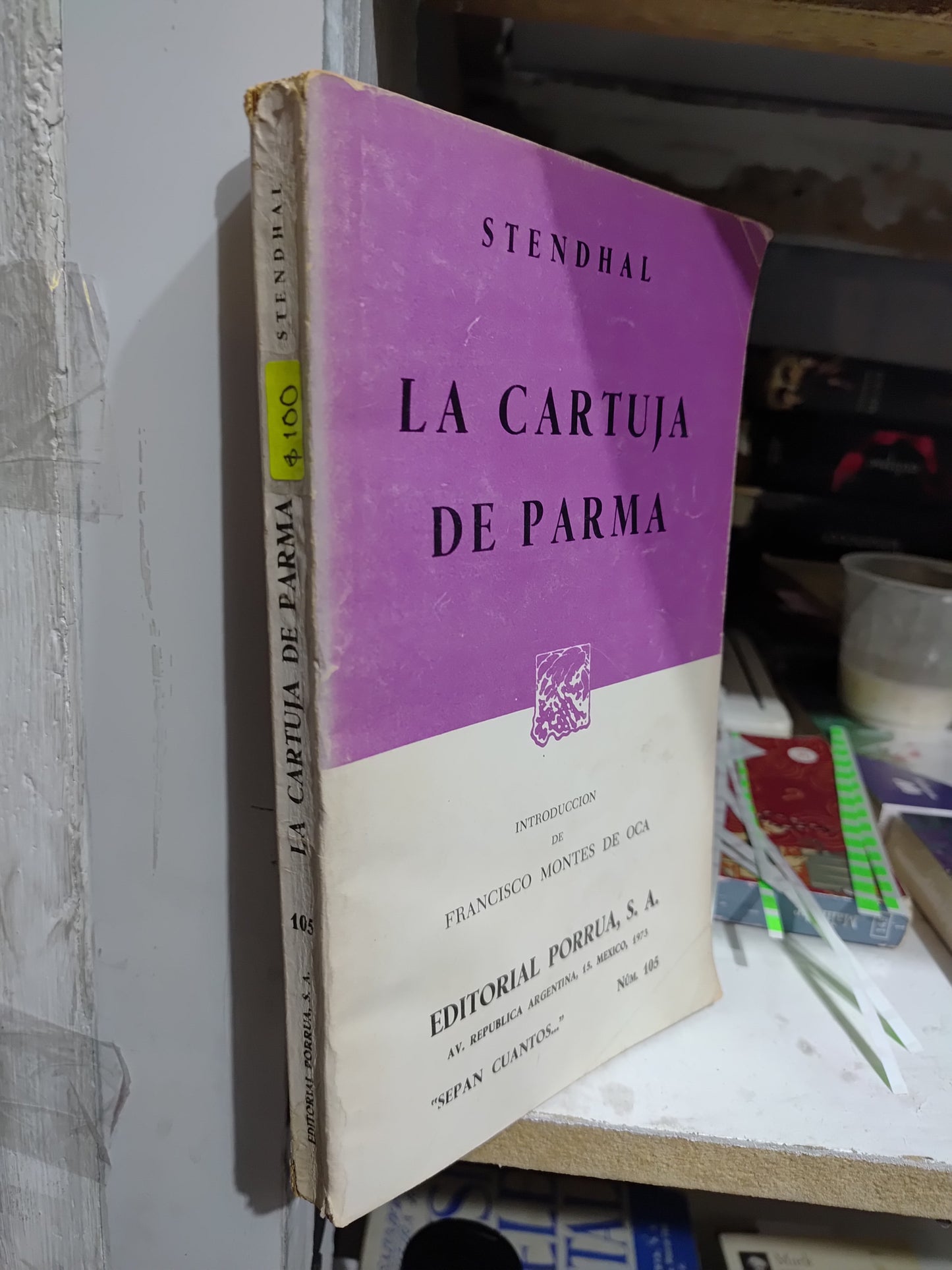 LA CARTUJA DE PARMA POR STENDHAL USADO NOVELAS JUAREZ