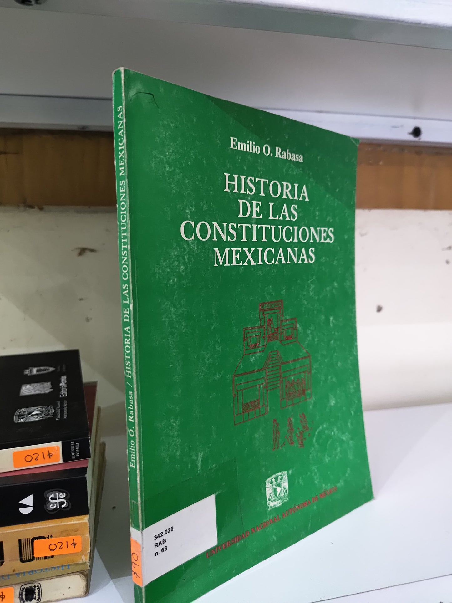 HISTORIA DE LAS CONSTITUCIONES MEXICANAS POR EMILIO O. RABASA USADO HISTORIA JUAREZ 515