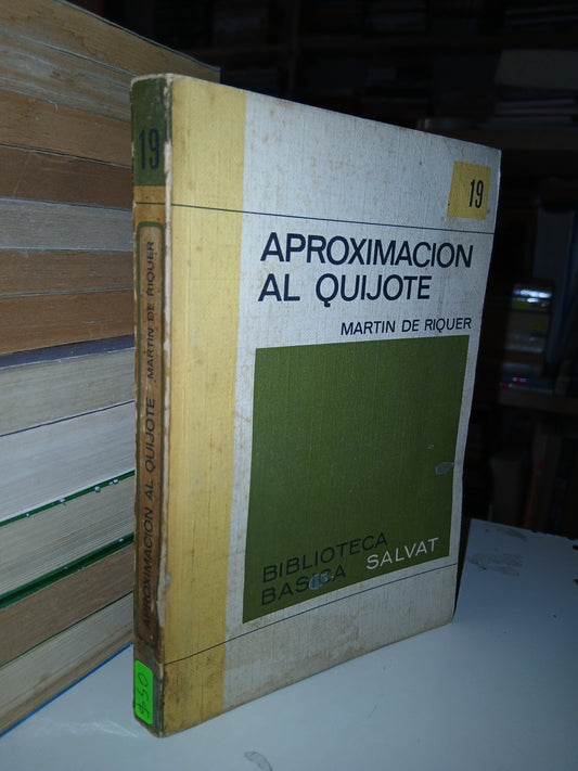 APROXIMACIÓN AL QUIJOTE POR MARTÍN DE RIQUER USADO NOVELA LITERARIO 207