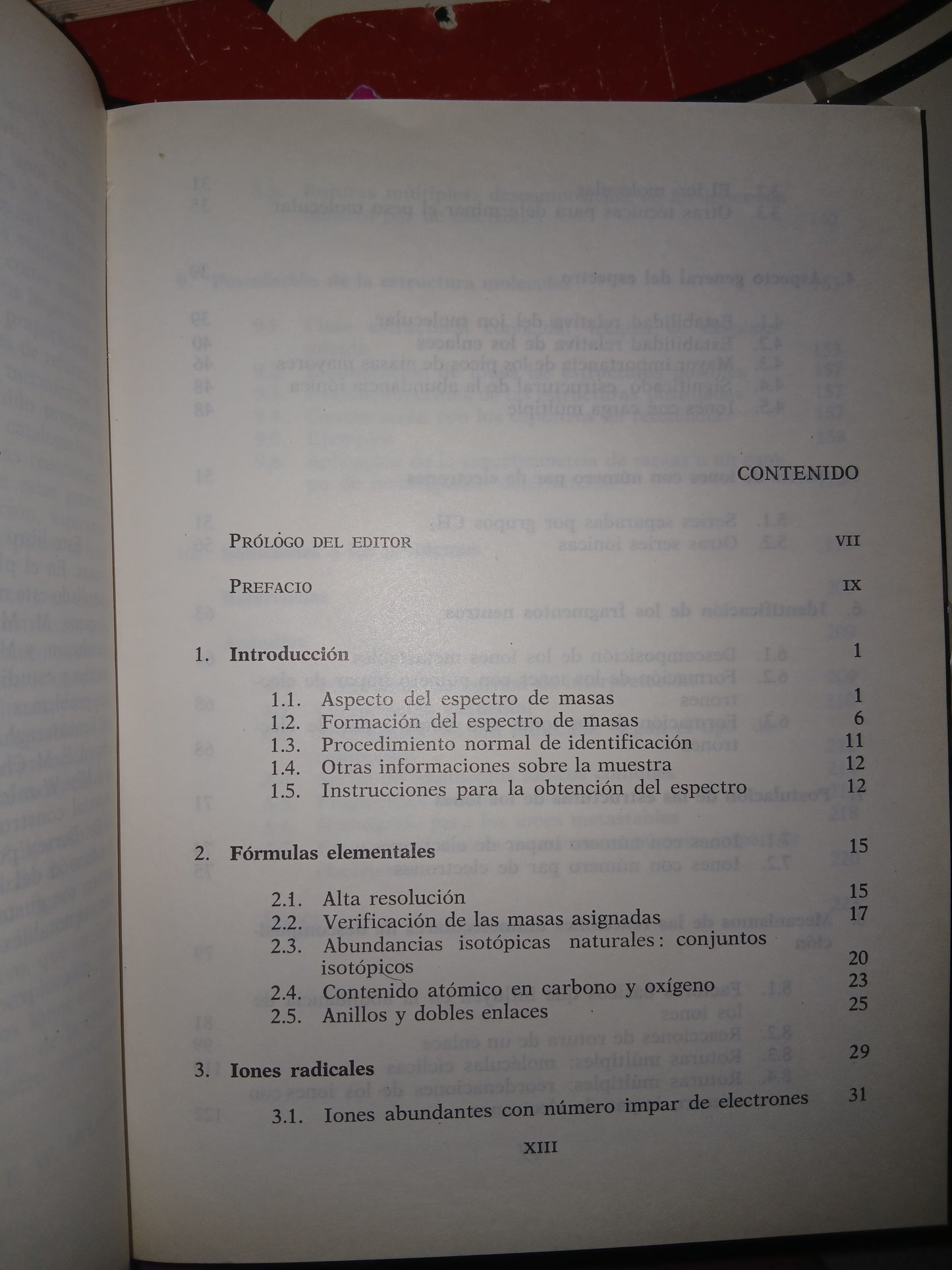 INTERPRETACIÓN DE LOS ESPECTROS DE MASAS POR FRED W. MCLAFFERTY USADO CIENCIA LITERARIO 207