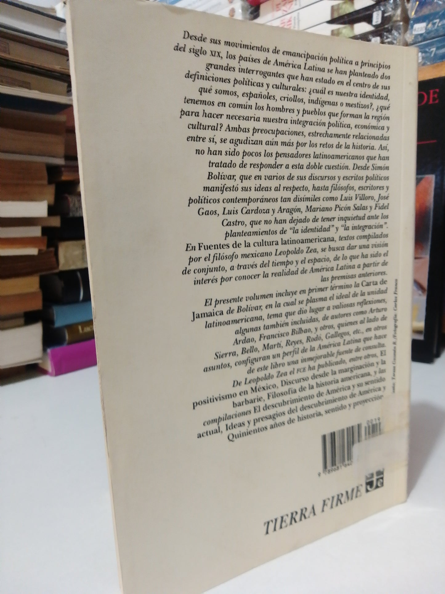 FUENTES DE LA CULTURA LATINOAMERICANA POR LEOPOLDO ZEA USADO HISTORIA JUÁREZ