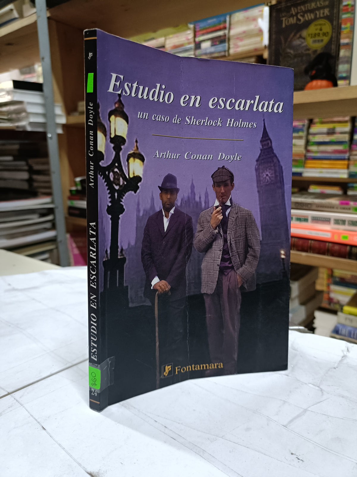 ESTUDIO EN ESCARLATA UN CASO DE SHERLOCK HOLMES POR ARTHUR CONAN DOYLE USADO NOVELA LITERARIO 207