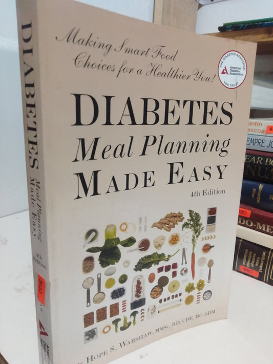DIABETES MEAL PLANNING MADE EASY POR HOPE S.WARSHAW USADO SALUD JUAREZ
