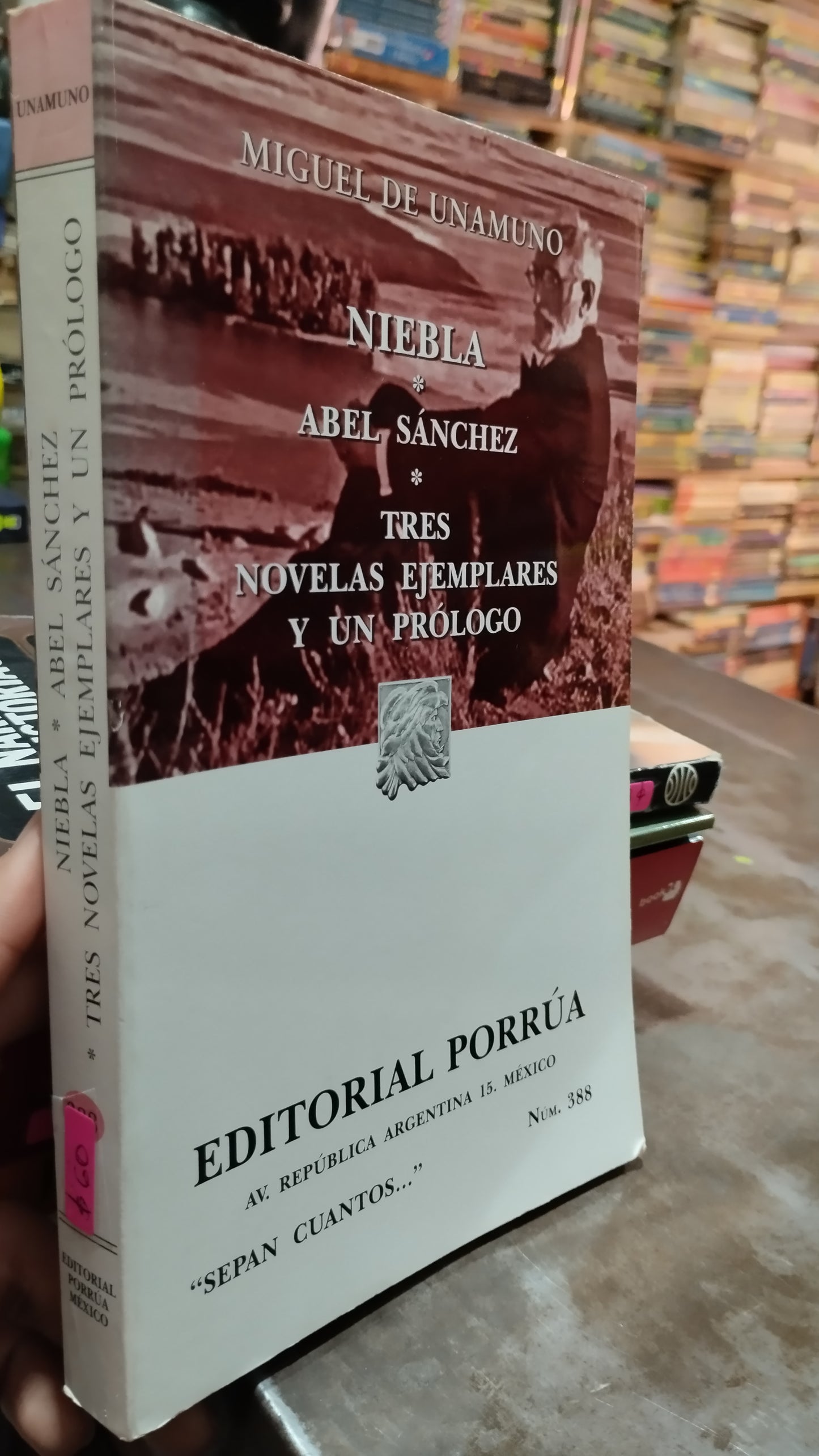 NIEBLA ABEL SANCHEZ TRES NOVELAS EJEMPLARES Y UN PROLOGO POR MIGUEL DE UNAMUNO LIBRO USADO NOVELAS ALDAMA
