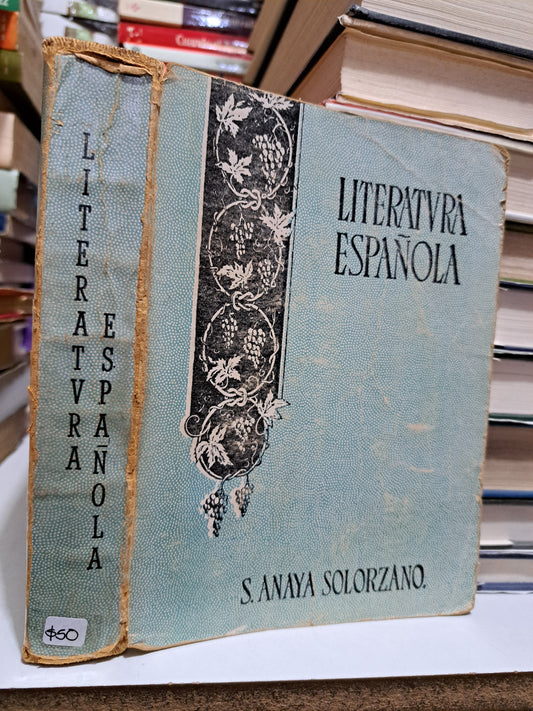 LITERATURA ESPAÑOLA S.ANAYA SOLORZANO USADO NOVELA JUÁREZ