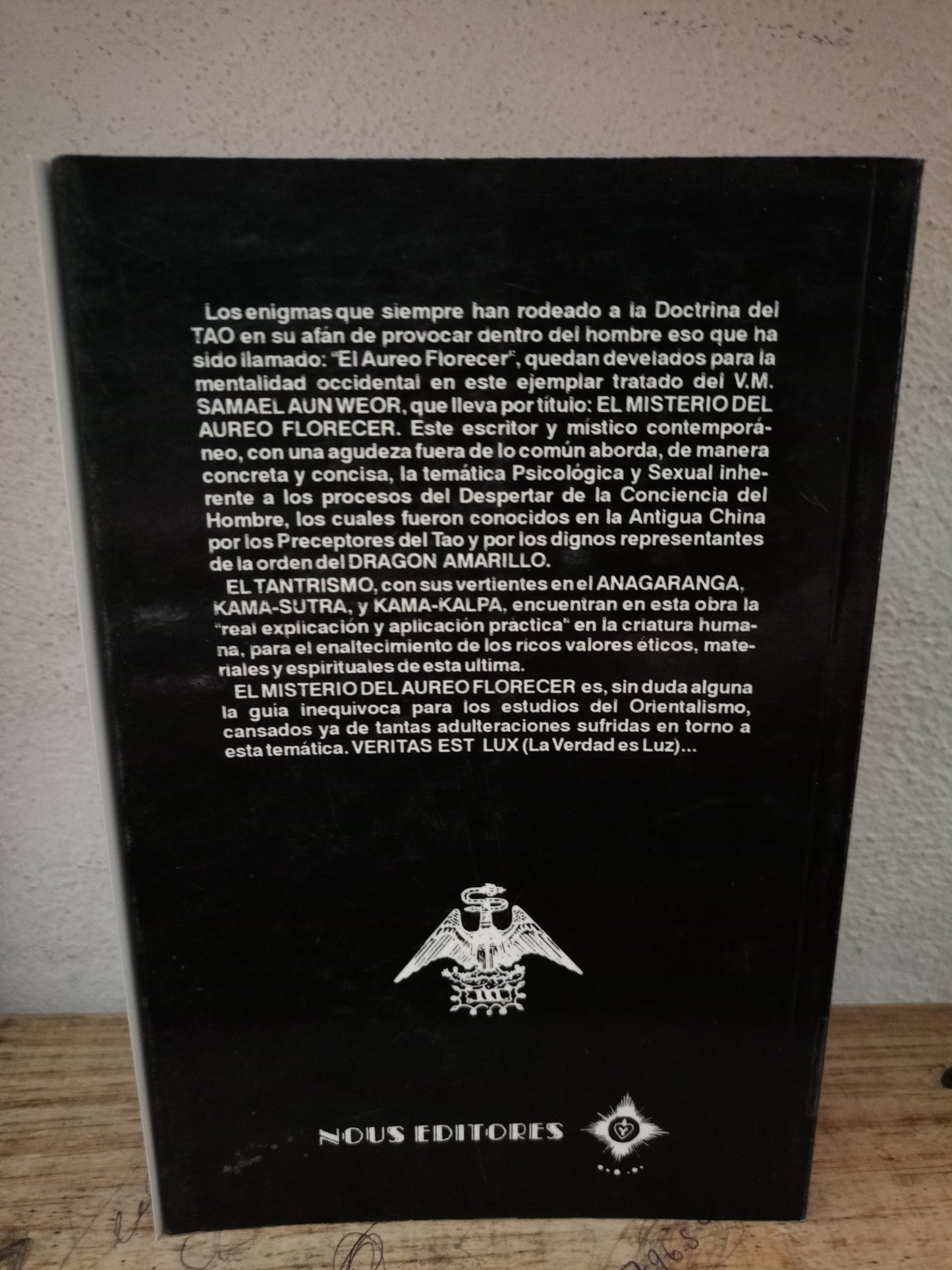 EL MISTERIO DEL AUREO FLORECER POR SAMAEL AUN WEOR USADO NOVELA LITERARIO 305