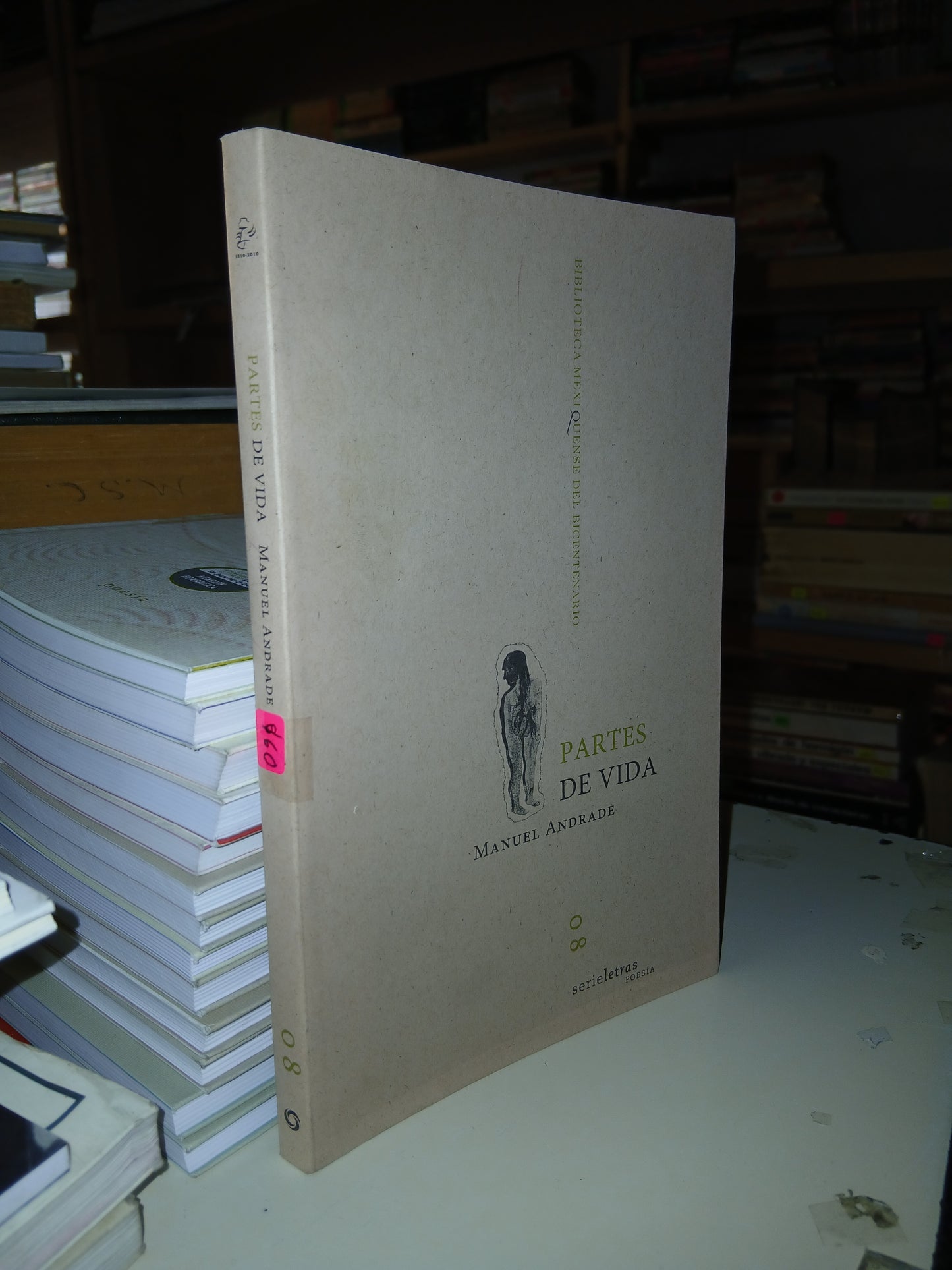 PARTES DE VIDA POR MANUEL ANDRADE USADO POESÍA LITERARIO 207