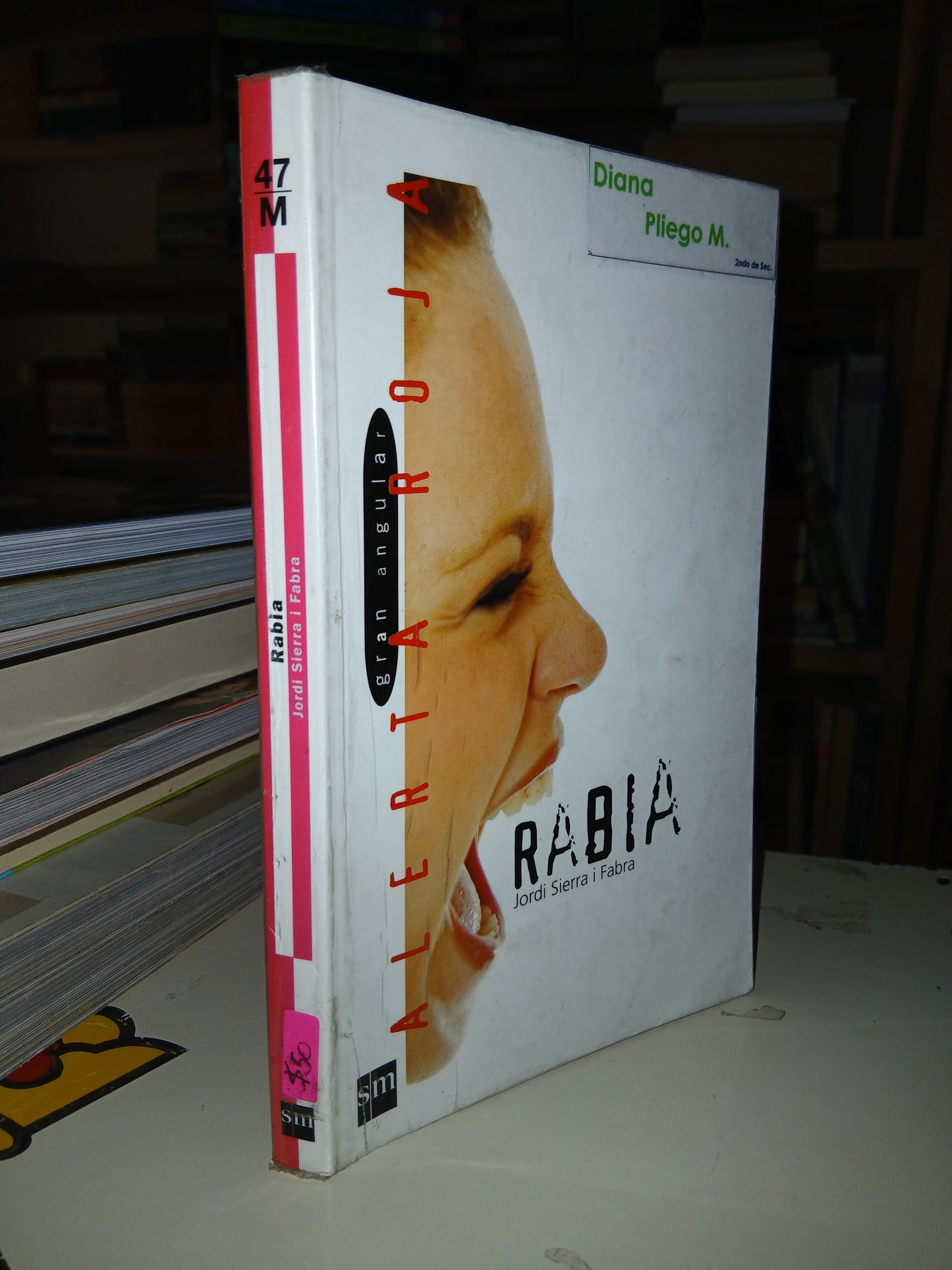 RABIA POR JORDI SIERRA I FABRA USADO NOVELA LITERARIO 207
