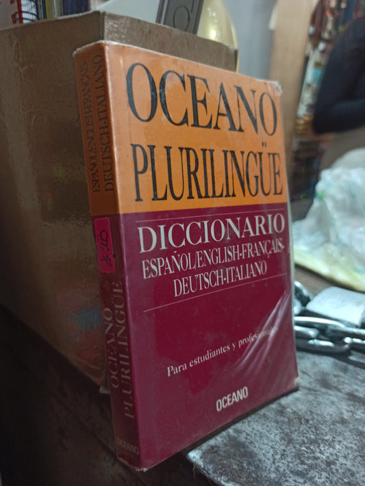 DICCIONARIO ESPAÑOL INGLES FRANCES DEUTSCH ITALIANO POR EDITORIAL OECANO USADO IDIOMAS ALDAMA