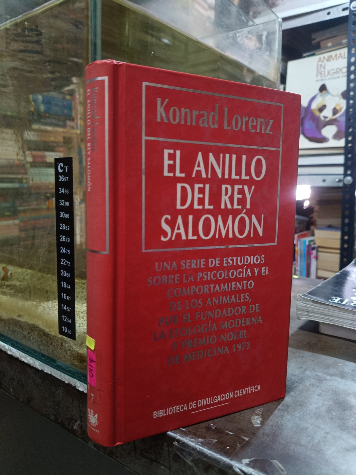 EL ANILLO DEL REY SALOMÓN POR KONRAD LORENZ USADO NOVELA ALDAMA
