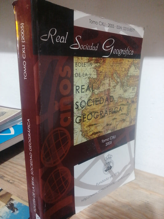 BOLETIN REAL SOCIEDAD GEOGRAFICA USADO GEOGRAFIA JUAREZ