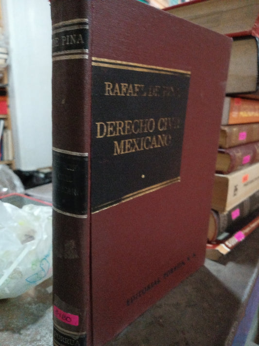 DERECHO CIVIL MEXICANO POR RAFAEL DE PINA USADO DERECHO ALDAMA