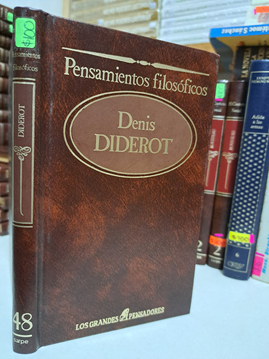 PENSAMIENTOS FILOSÓFICOS DENIS DIDEROT USADO NOVELA JUÁREZ