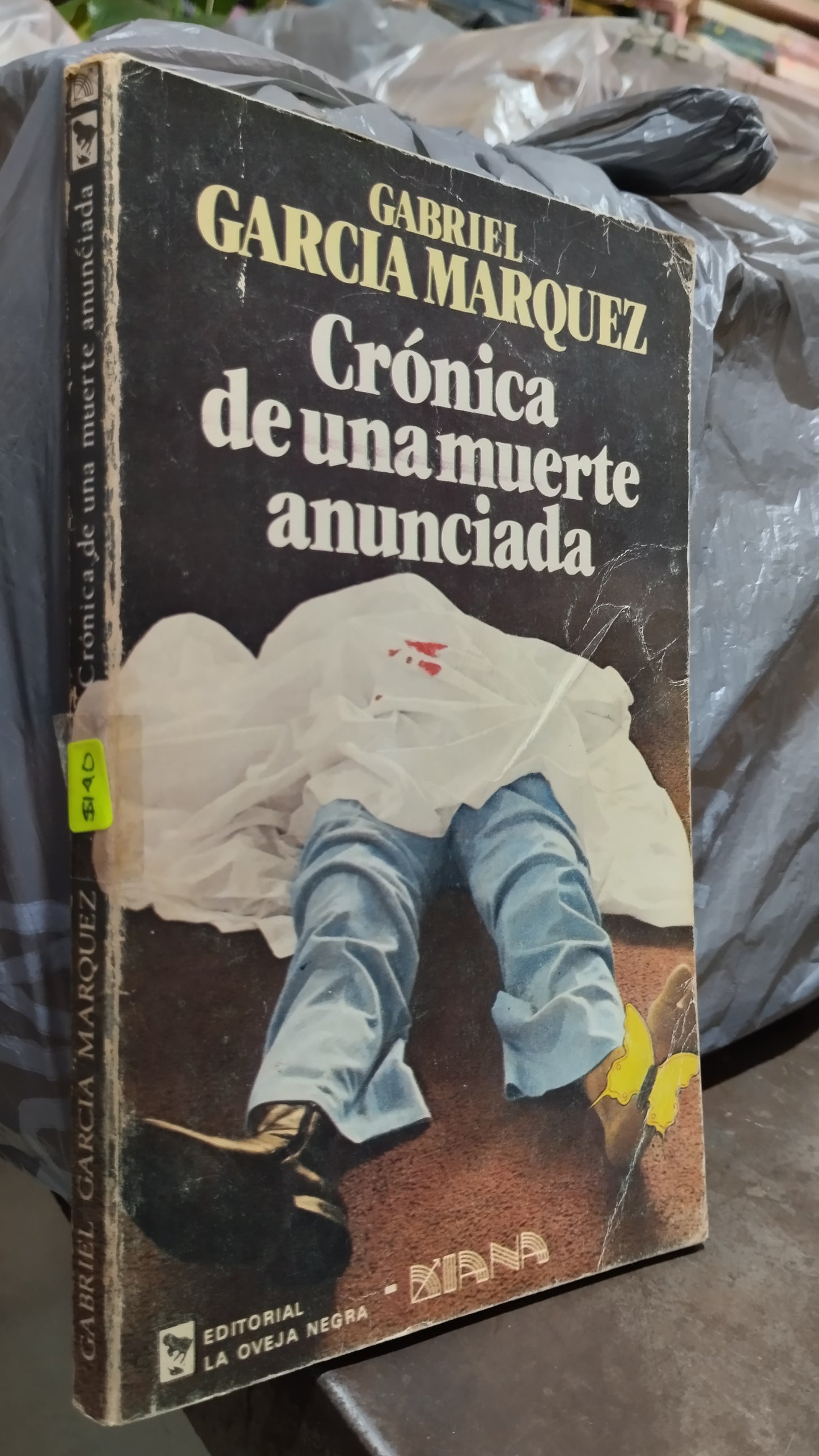 CRONICA DE UNA MUERTE ANUNCIADA POR GABRIEL GARCIA MÁRQUEZ LIBRO USADO ANTIGUO ALDAMA