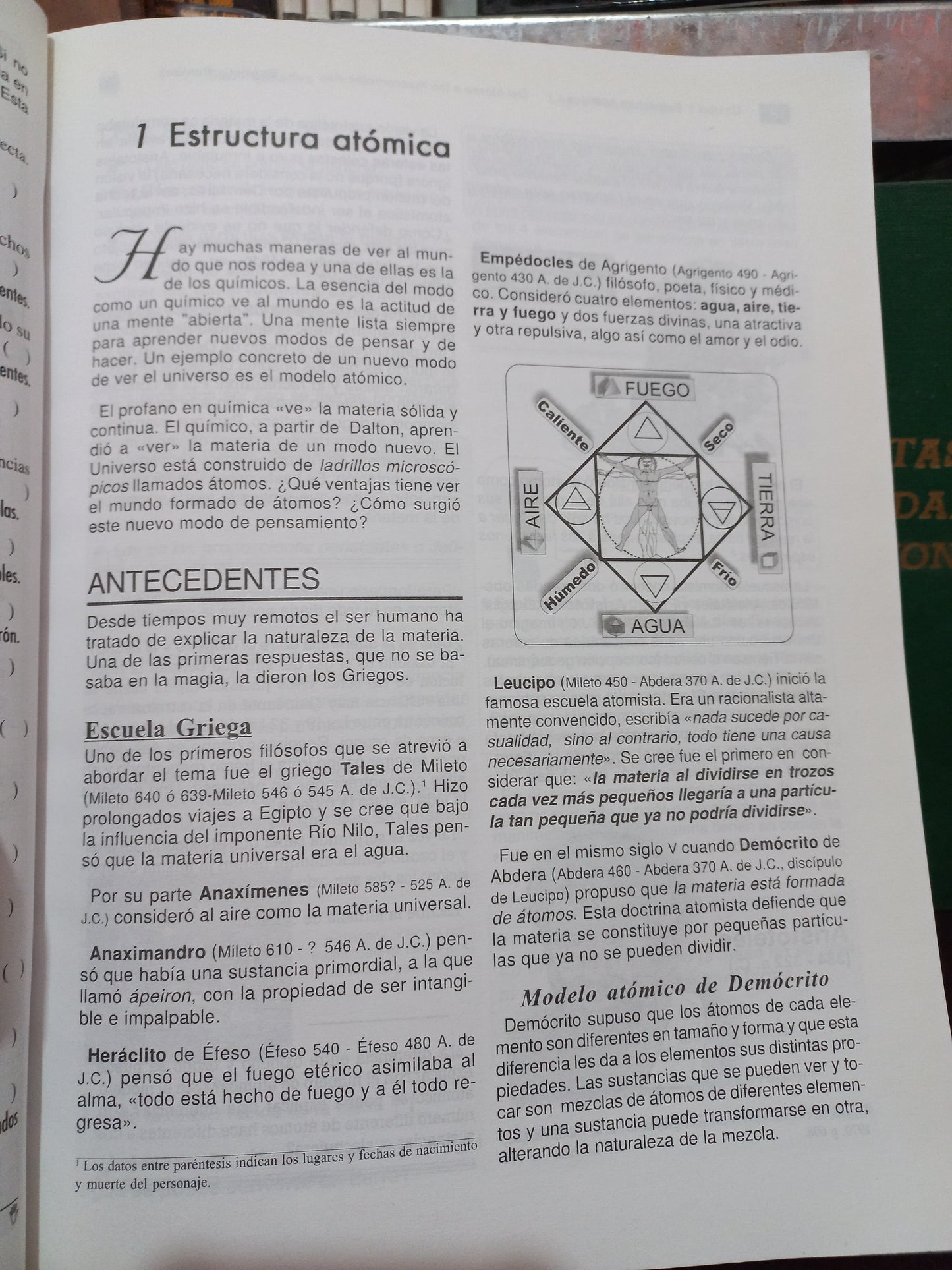 DEL ÁTOMO A LAS MACROMOLÉCULAS QUÍMICA 2 POR ANDRÉS ESPRIELLA Y LEOPOLDO RAMÍREZ USADO QUÍMICA LITERARIO 305