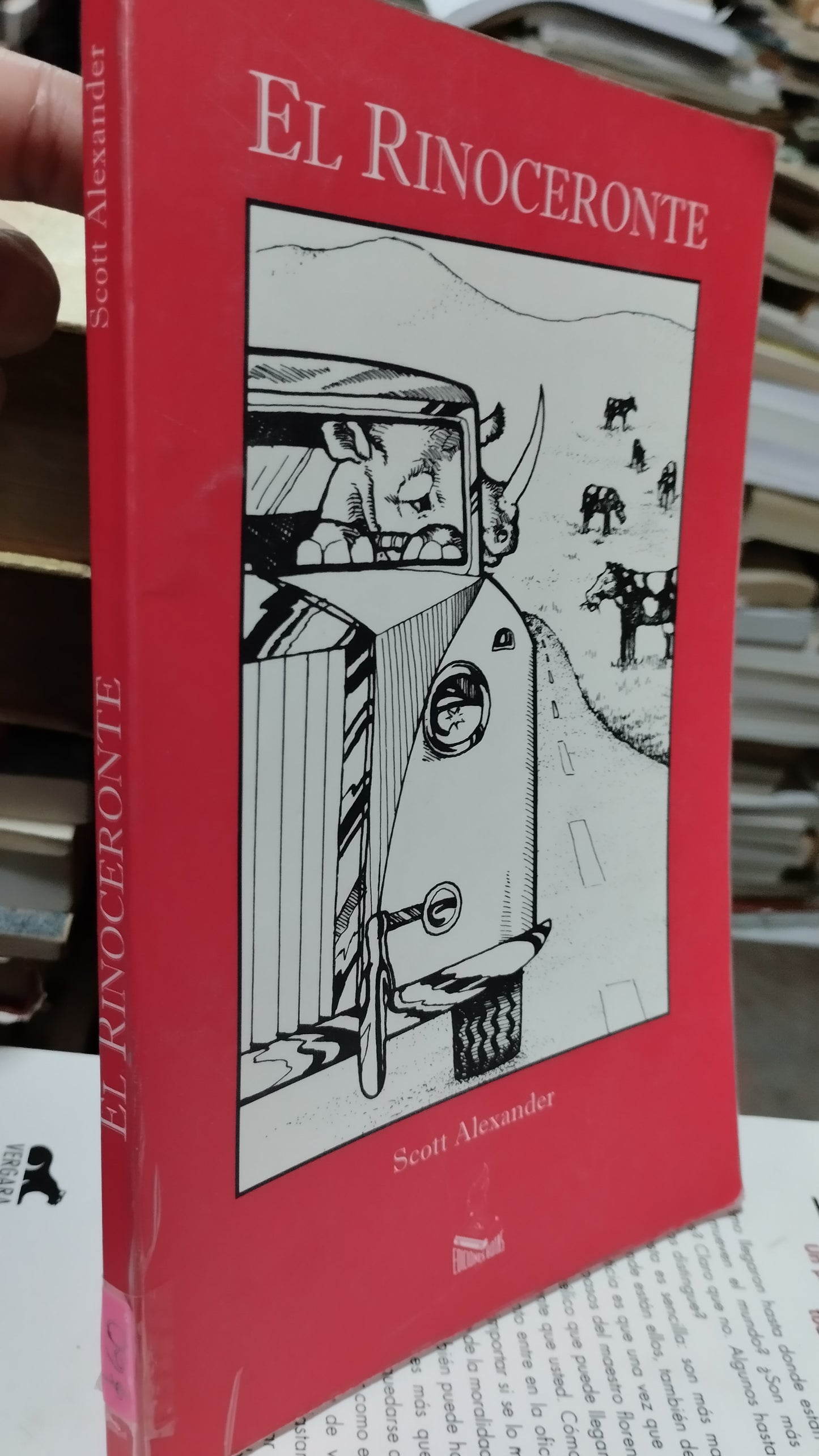 EL RINOCERONTE POR SCOTT ALEXANDER LIBRO USADO SUPERACION PERSONAL ALDAMA