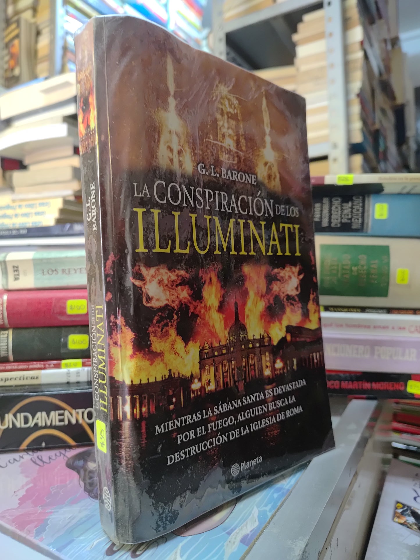 LA CONSPIRACION DE LOS ILUMINATI POR G. L. BARONE USADO NOVELAS JUAREZ 515